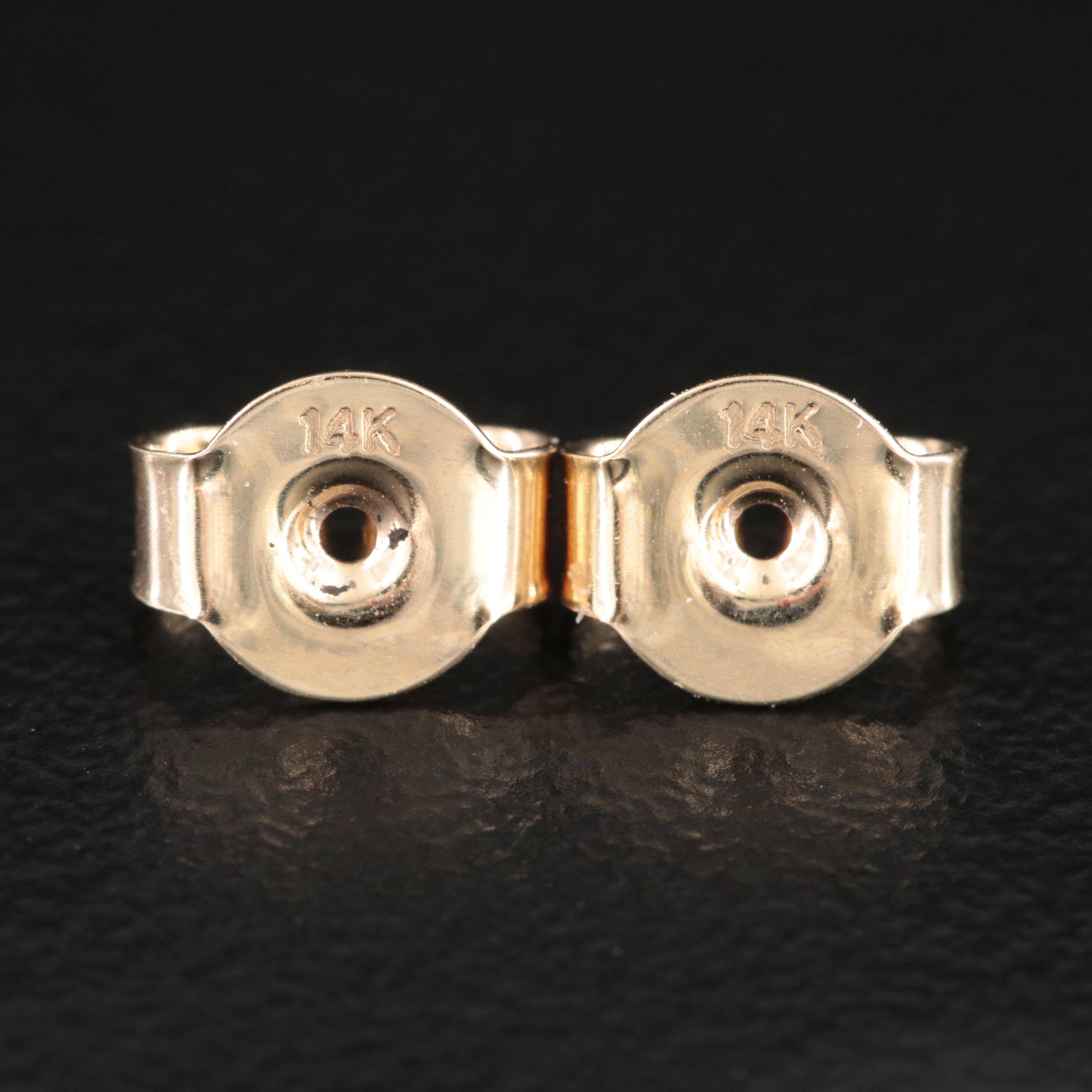 14K Sapphire Graduated Drop  Earrings