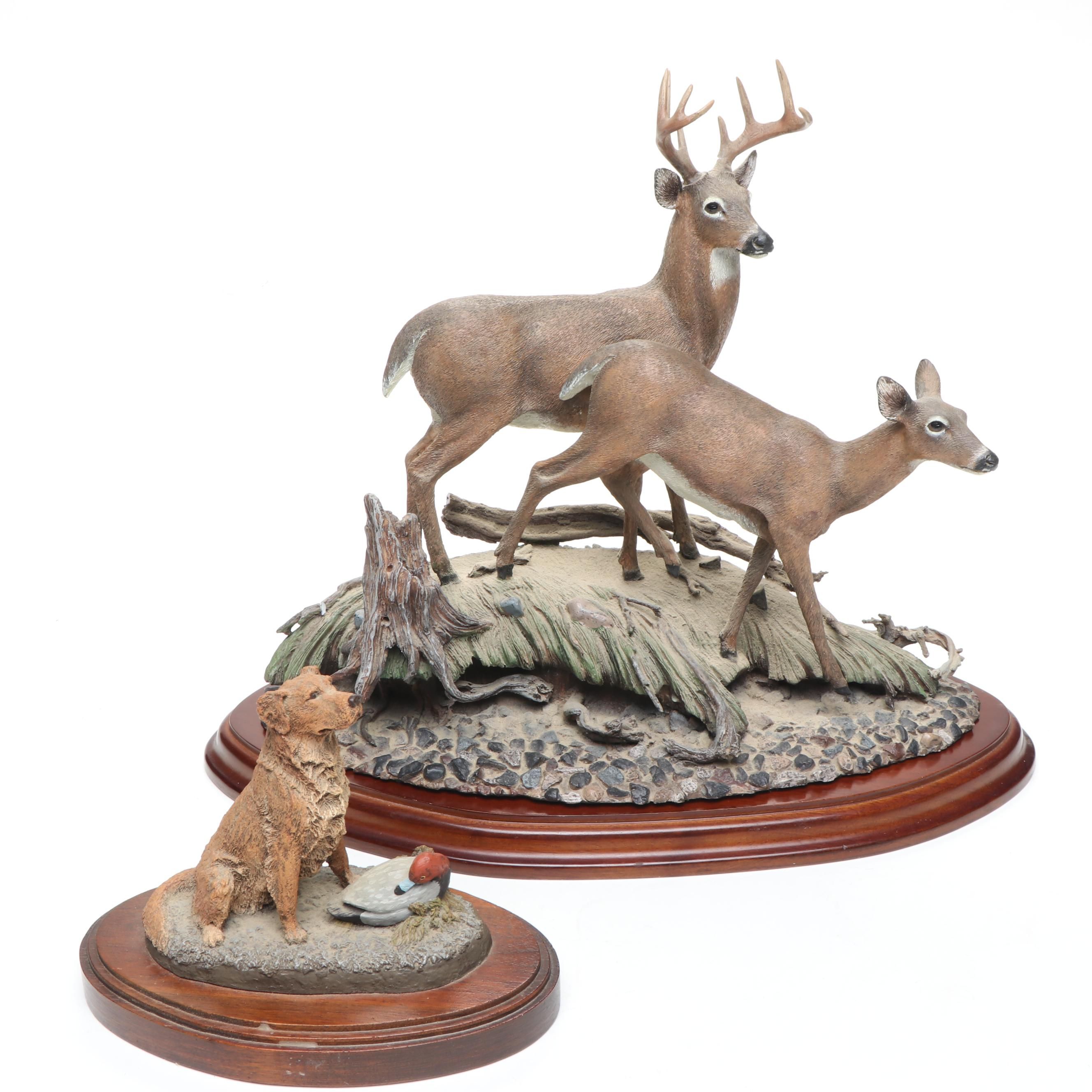 Danbury Mint "On the Alert" and Aus-Ben Limiteds "Ready to Work" Figurines