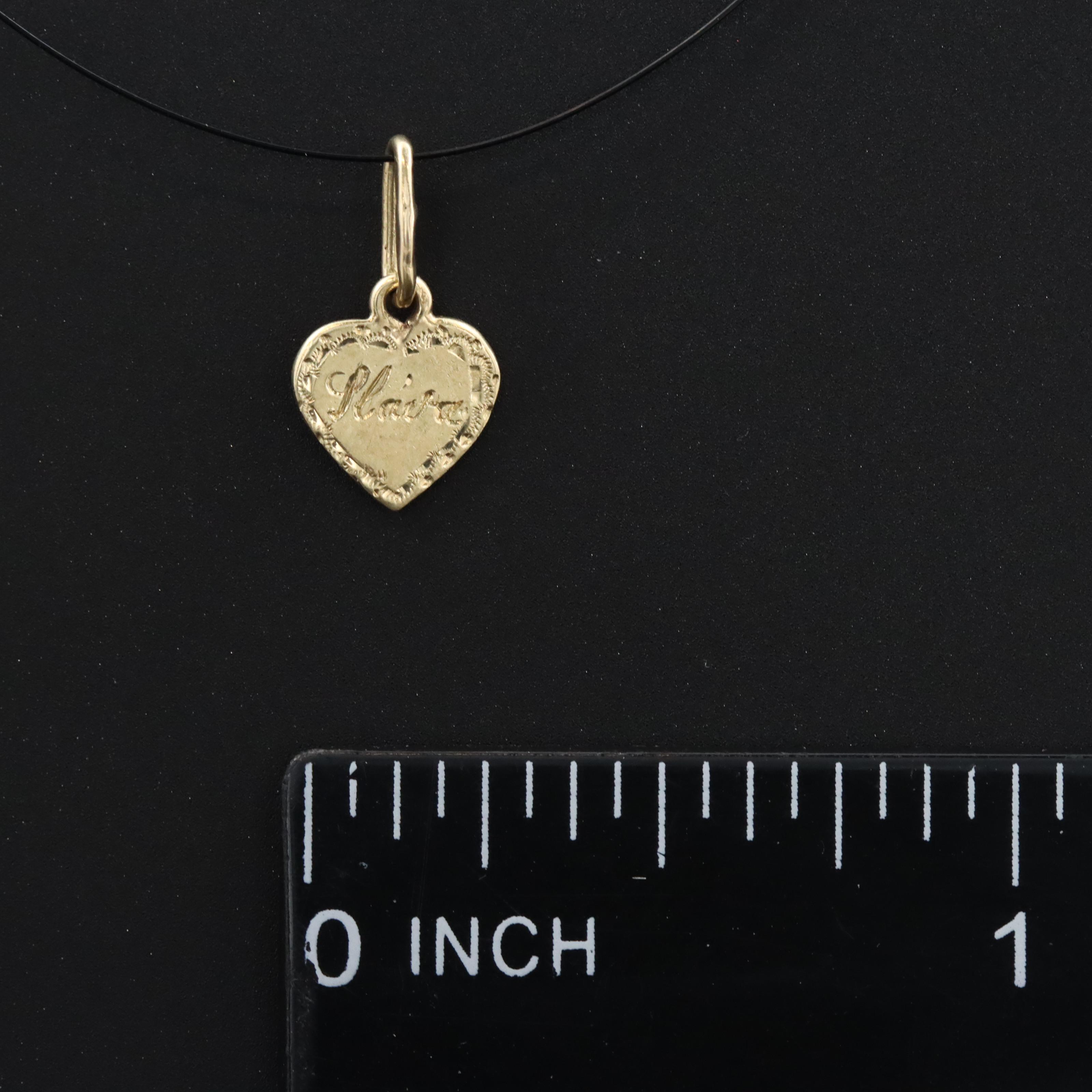 14K Heart Charm