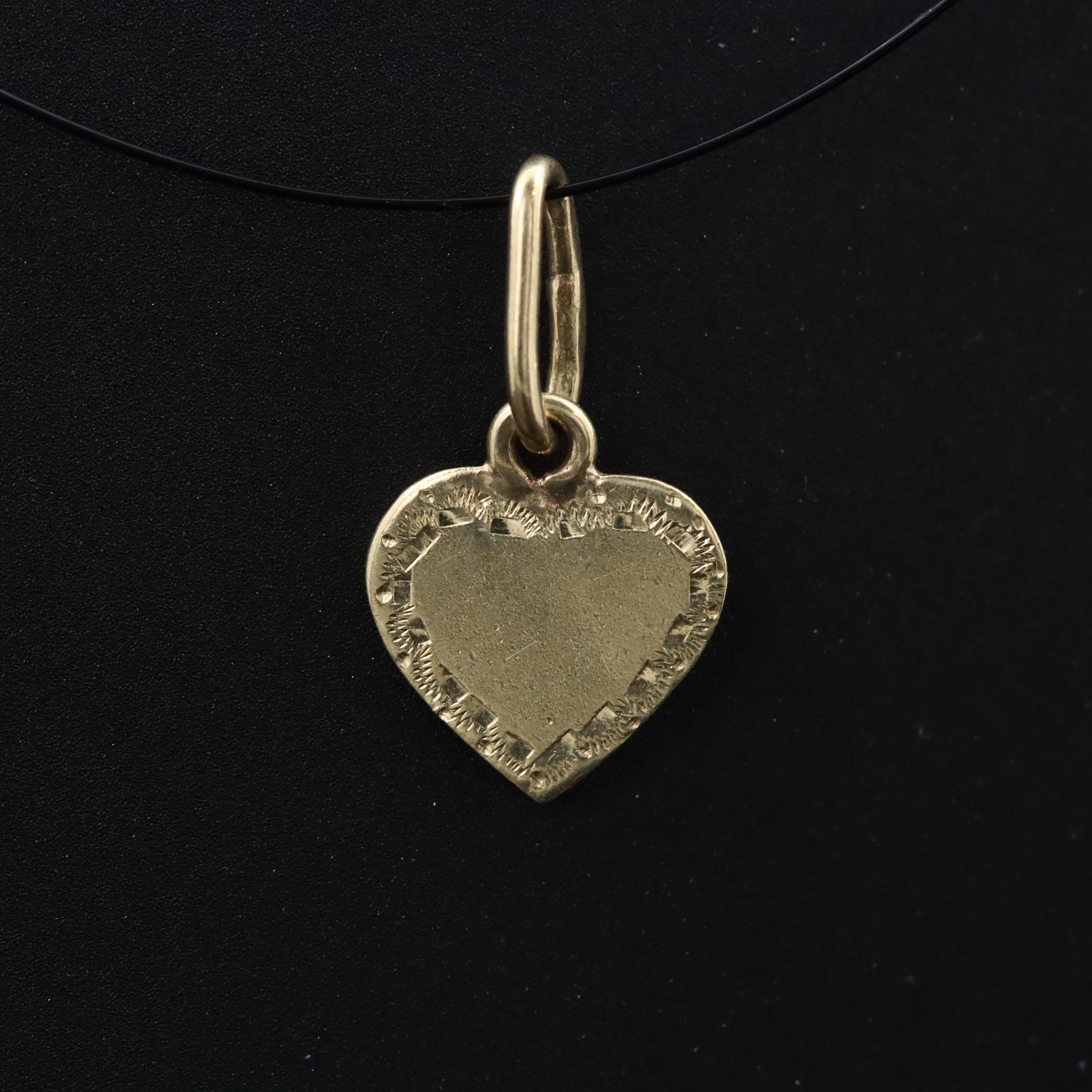 14K Heart Charm