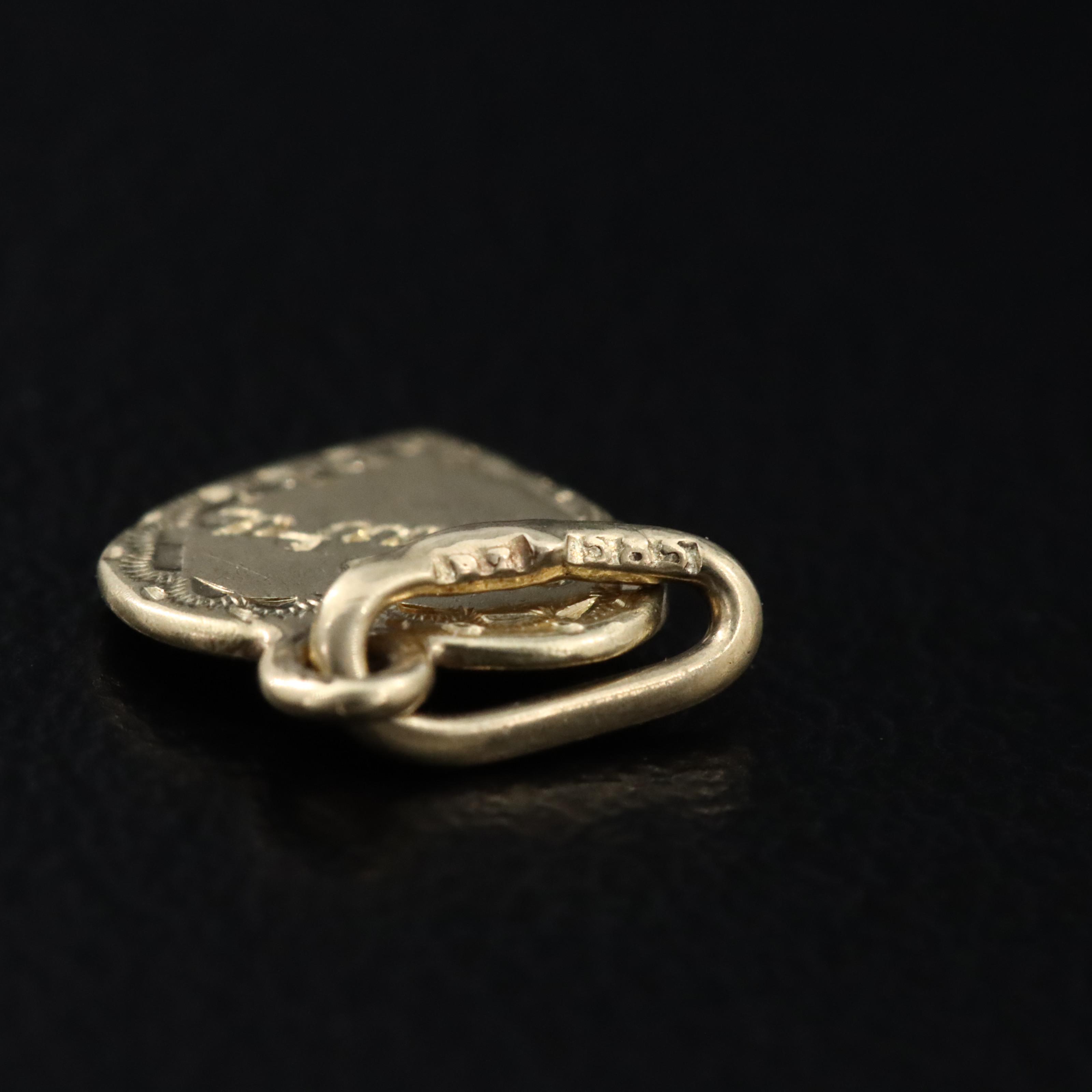 14K Heart Charm