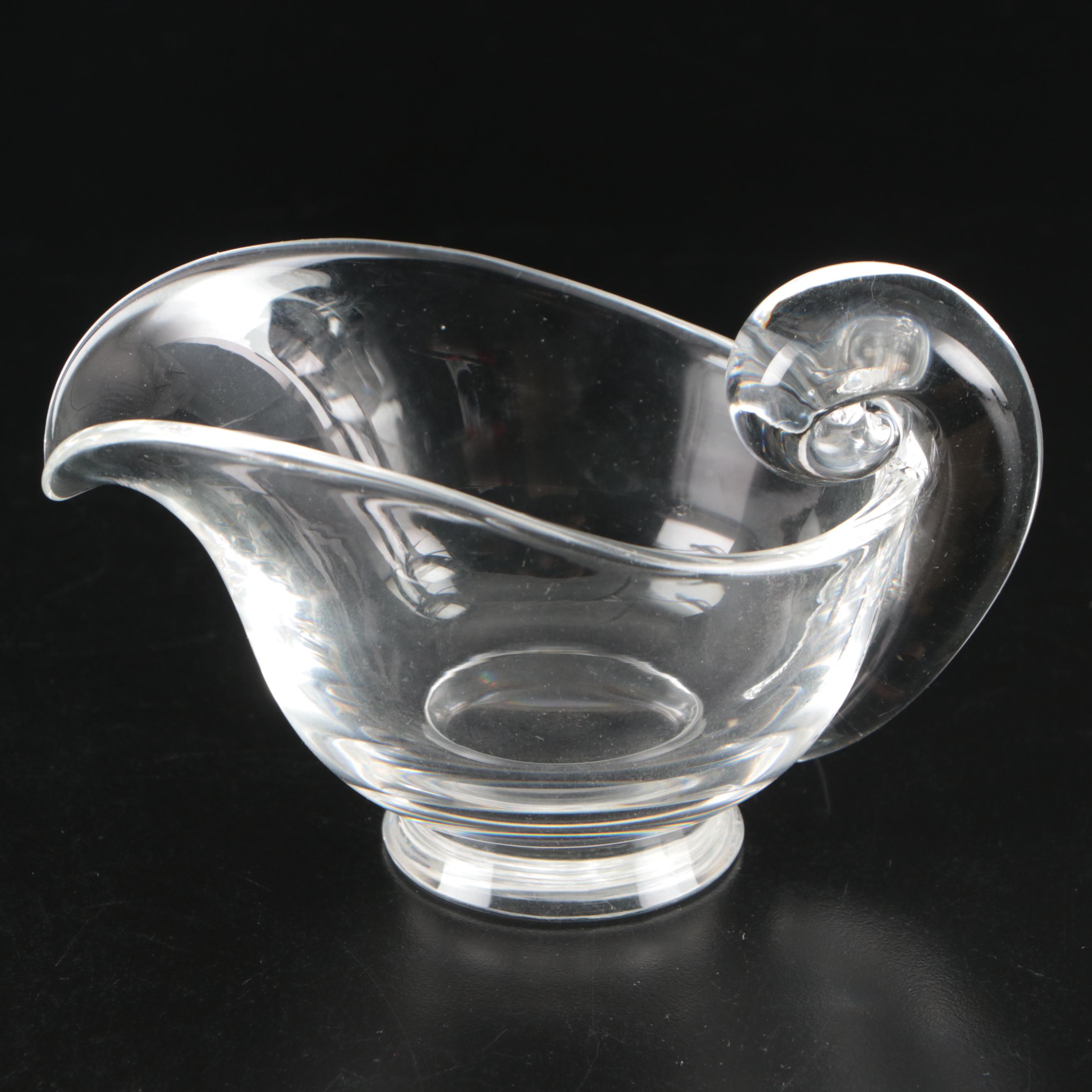 Steuben Glass Sugar Bowl and Creamer