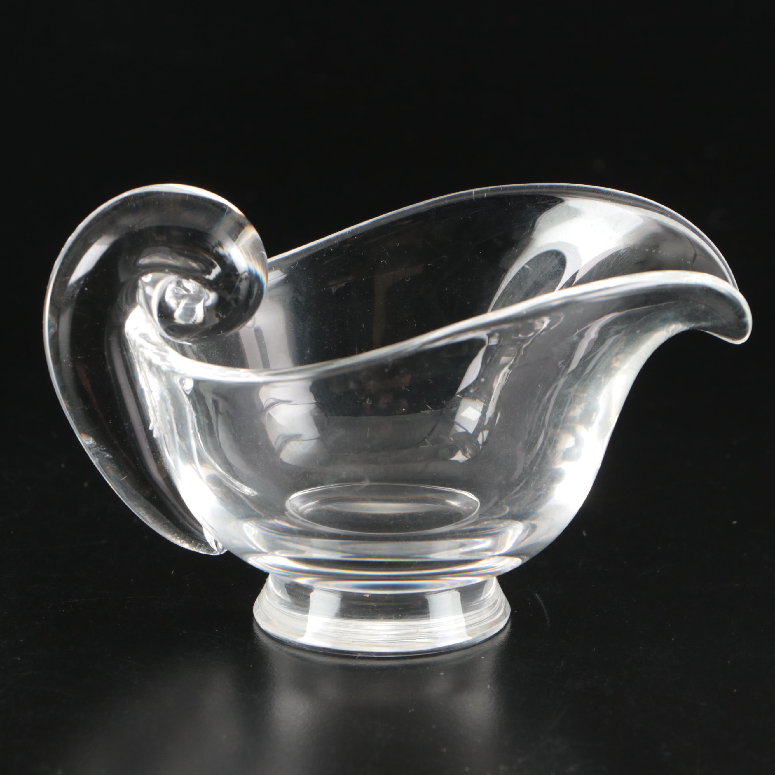 Steuben Glass Sugar Bowl and Creamer