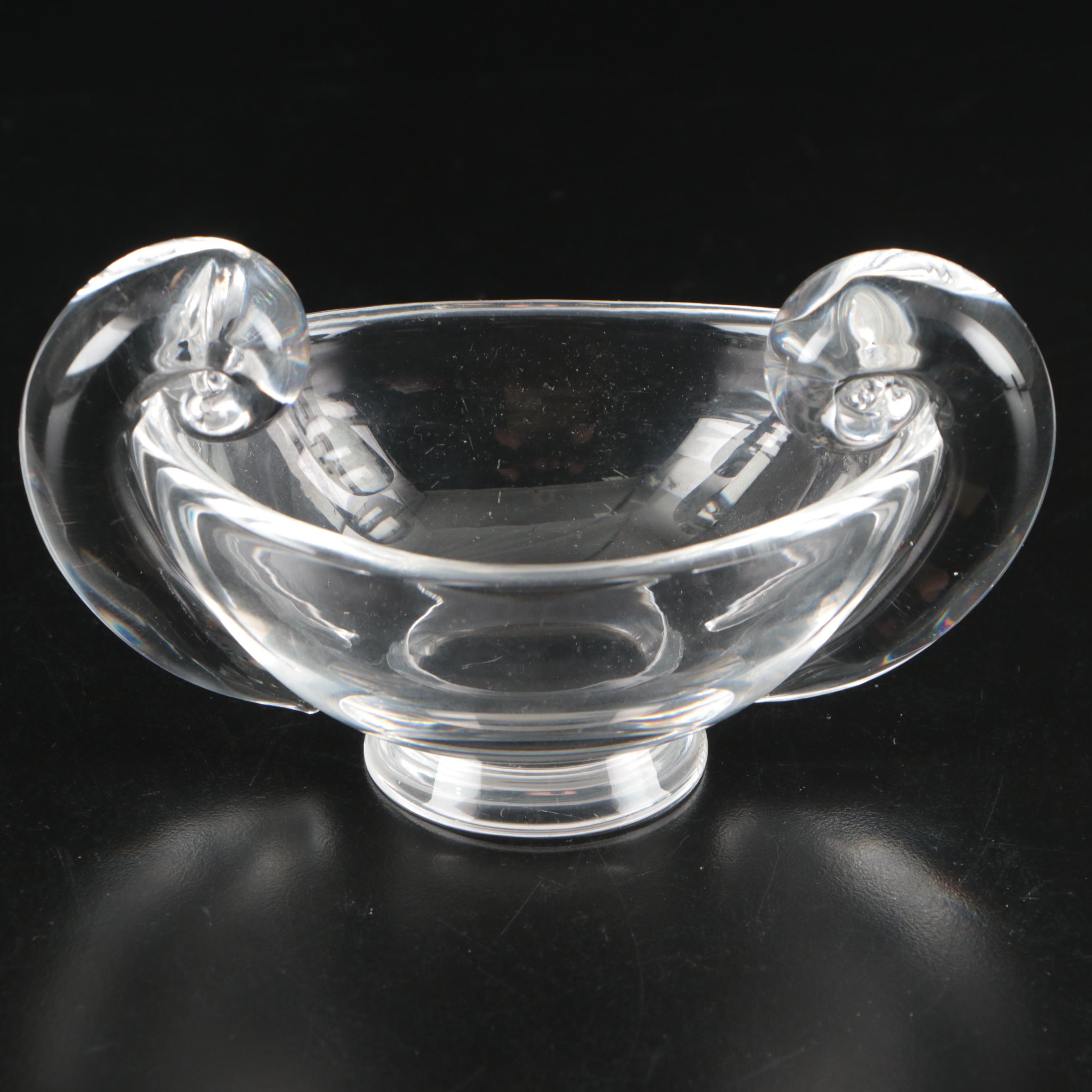 Steuben Glass Sugar Bowl and Creamer