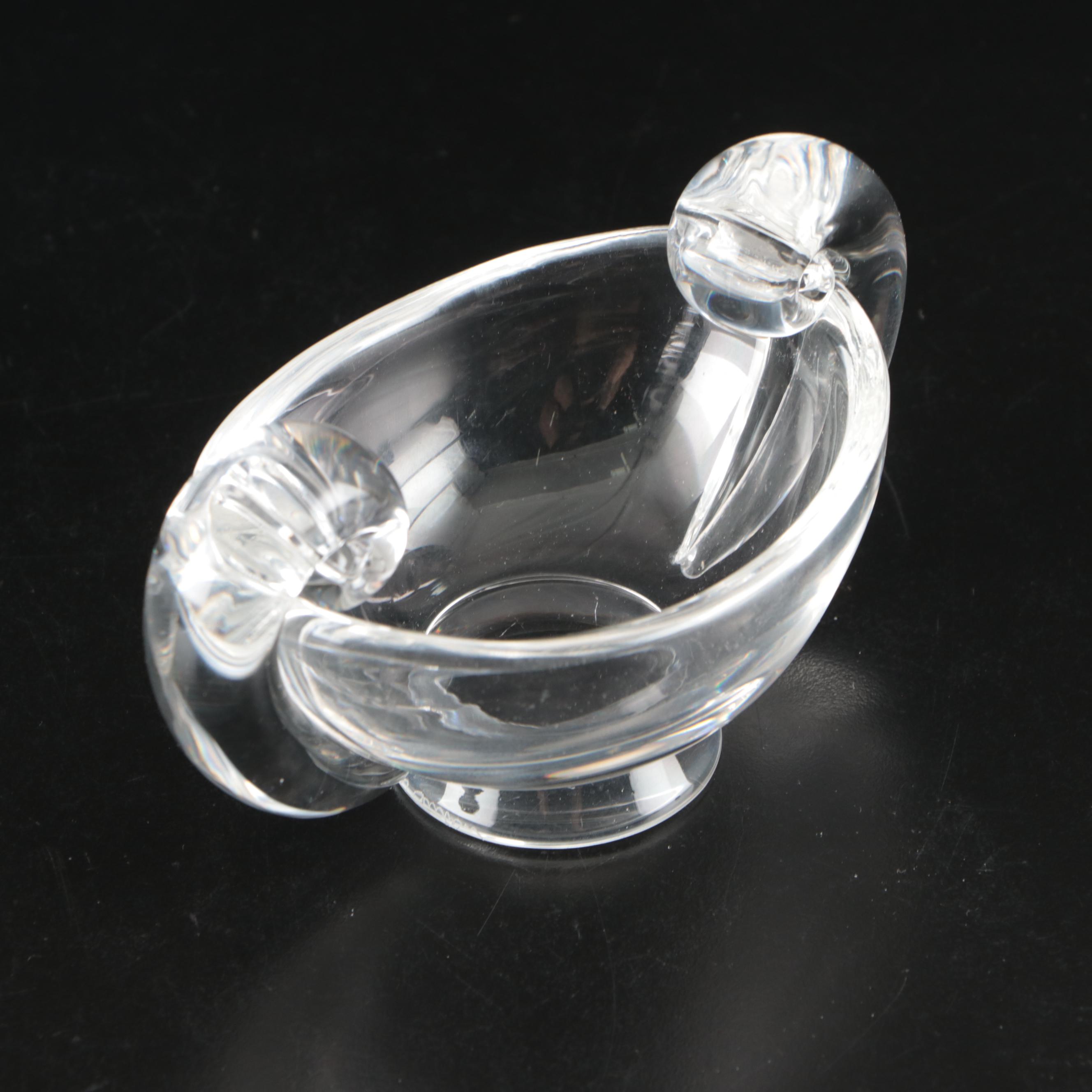 Steuben Glass Sugar Bowl and Creamer