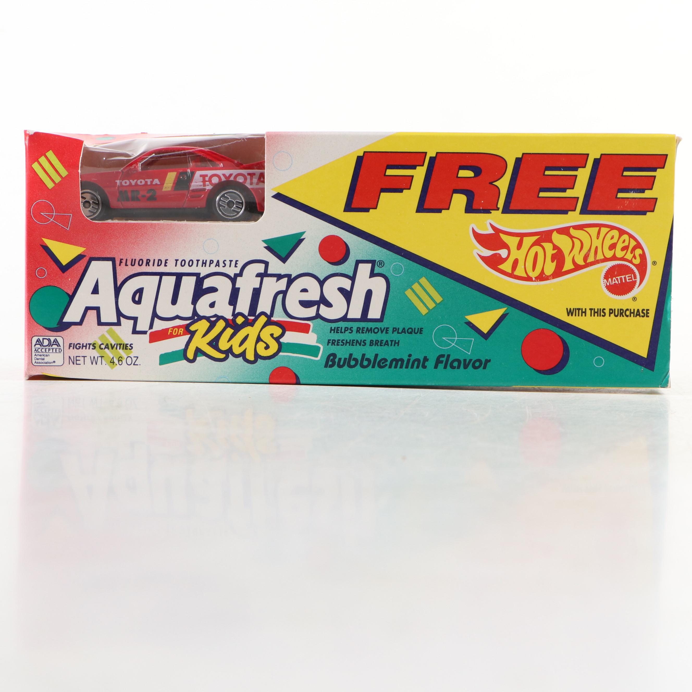 Aquafresh Kids Hot Wheels Promotional Sets, Late 20th Century
