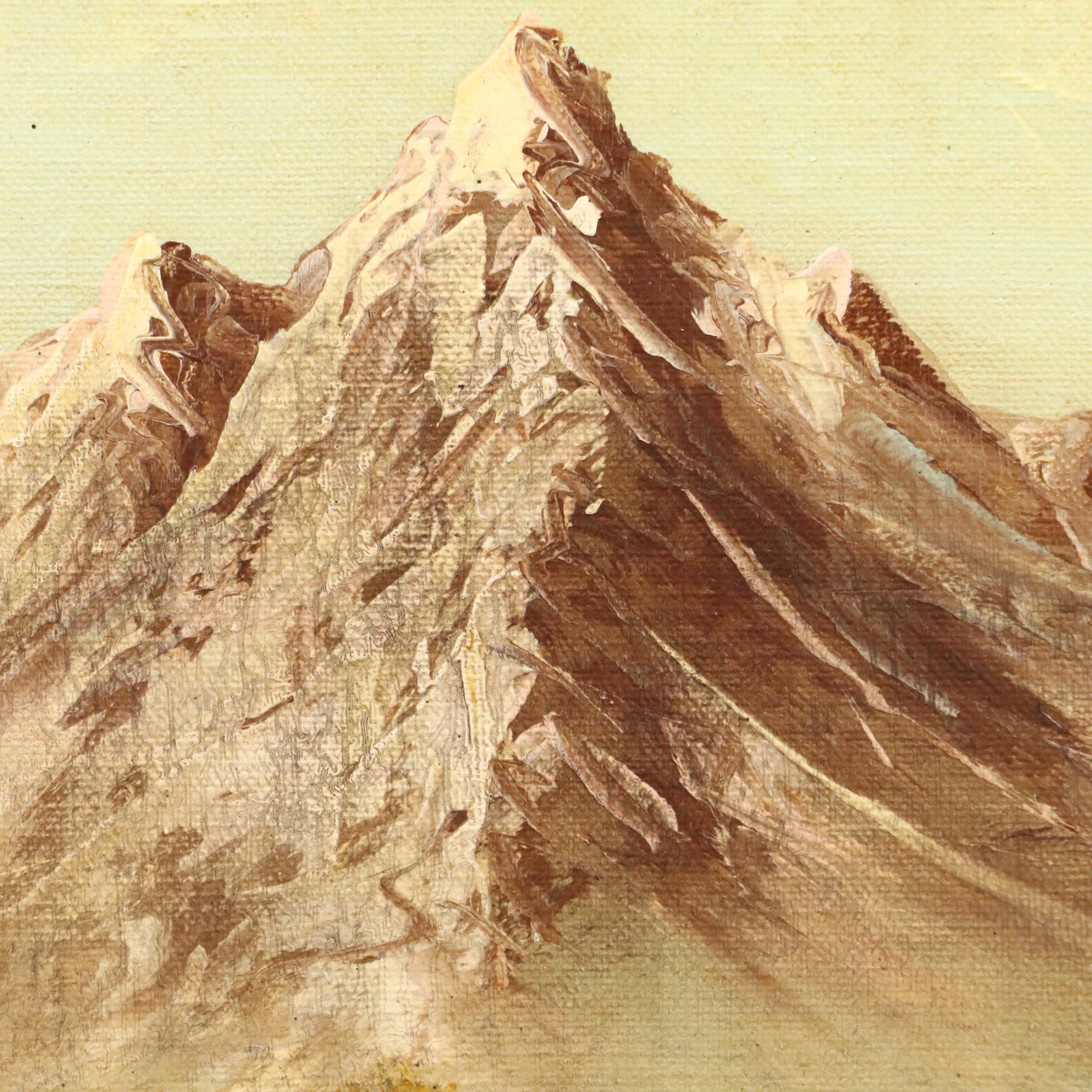 George Whitman Landscape of Forest Lake and Mountains