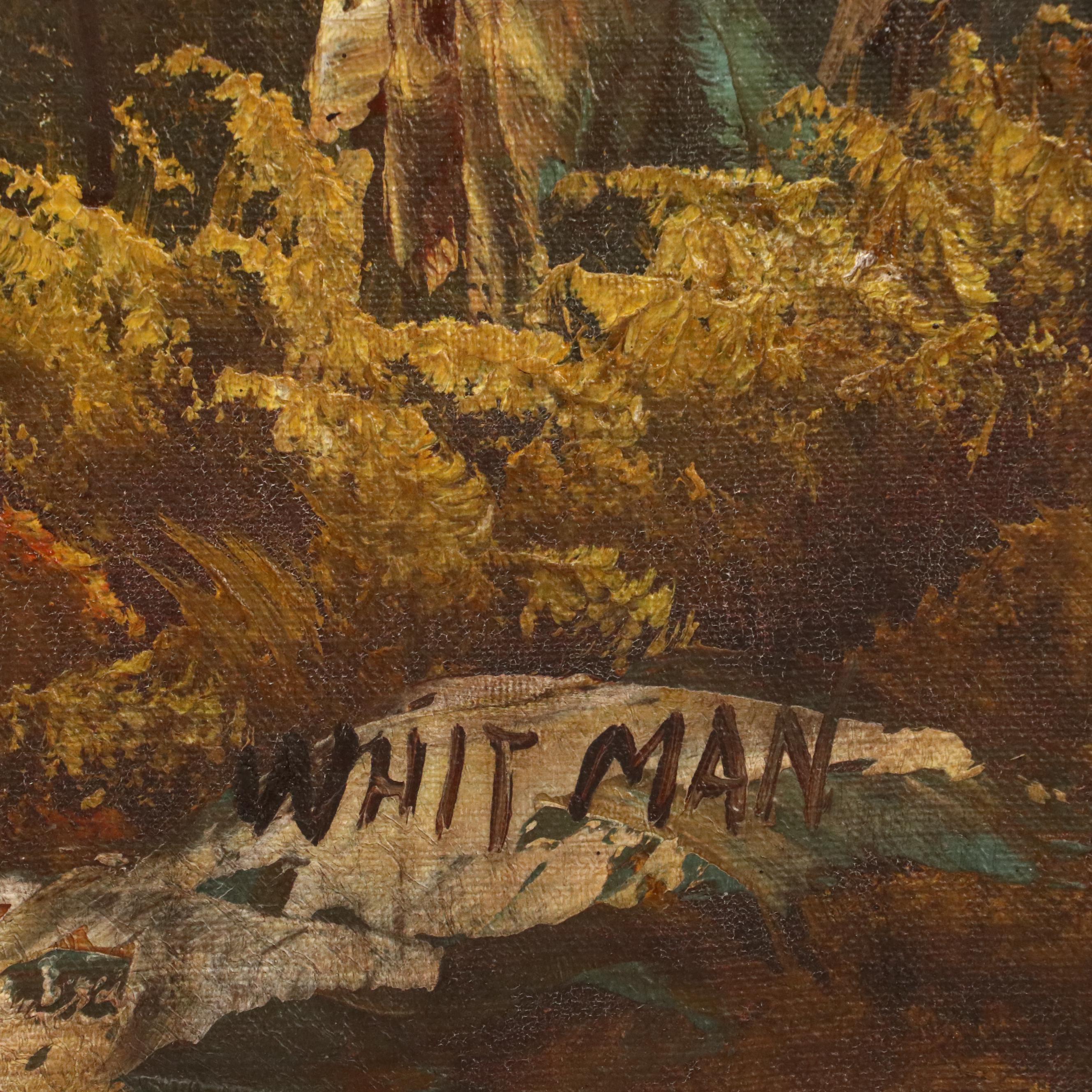 George Whitman Landscape of Forest Lake and Mountains