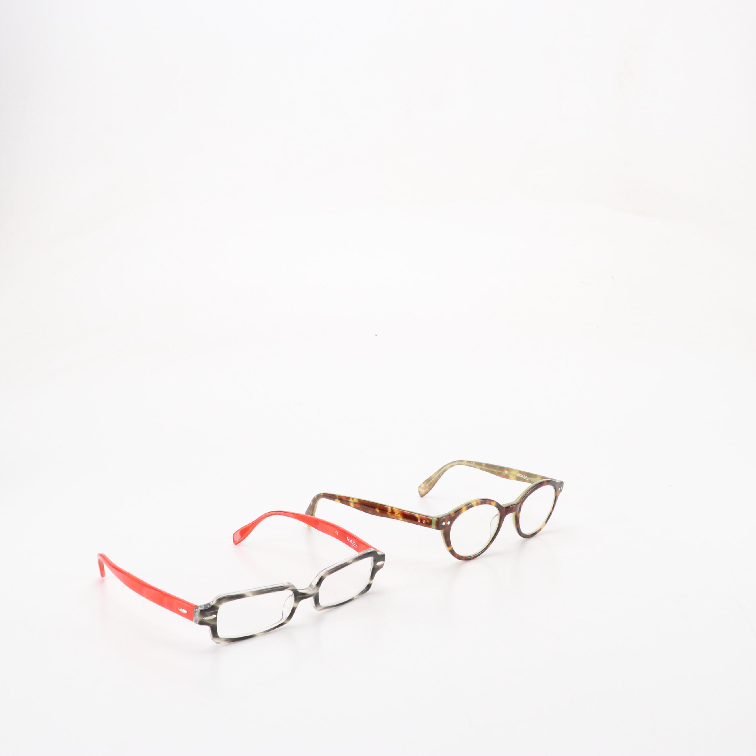 Oakley M Frame Sunglasses, Scojo Prescription Eyeglasses and Spson 3D Glasses