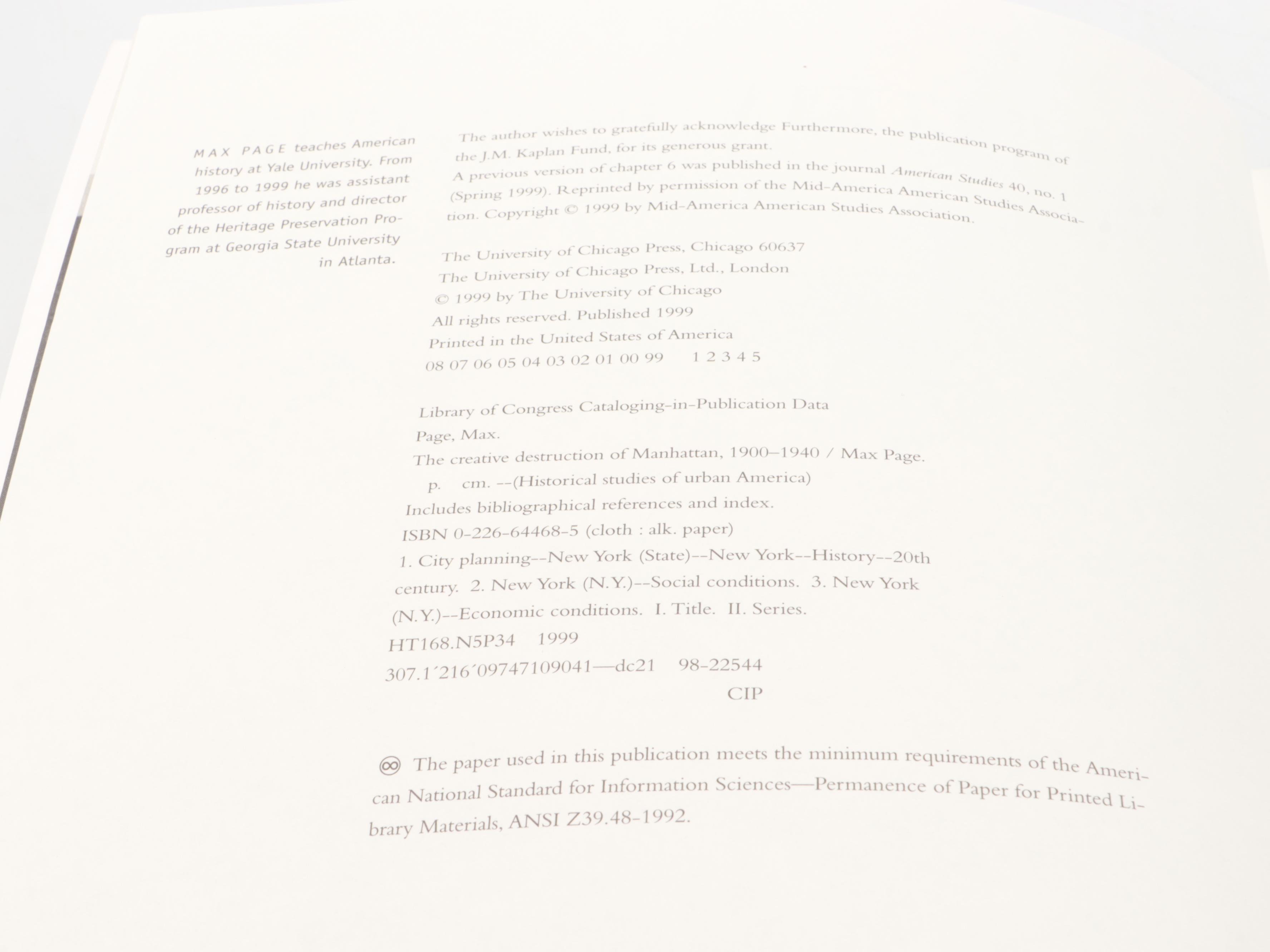 "A Place For Us: West Side Story and New York" and Other New York Books