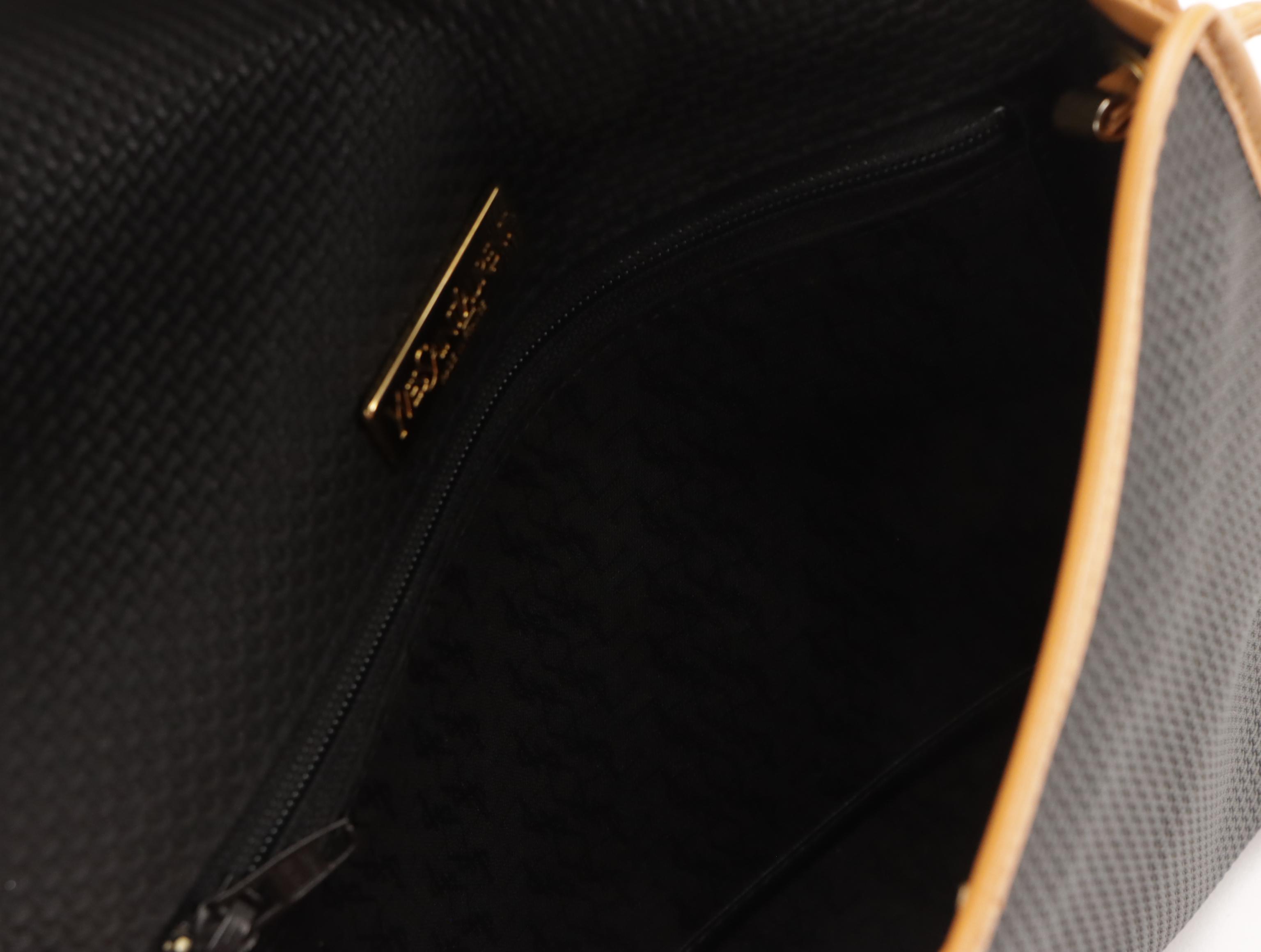 Yves Saint Laurent Envelope Flap Shoulder Bag in Textured Coated Canvas