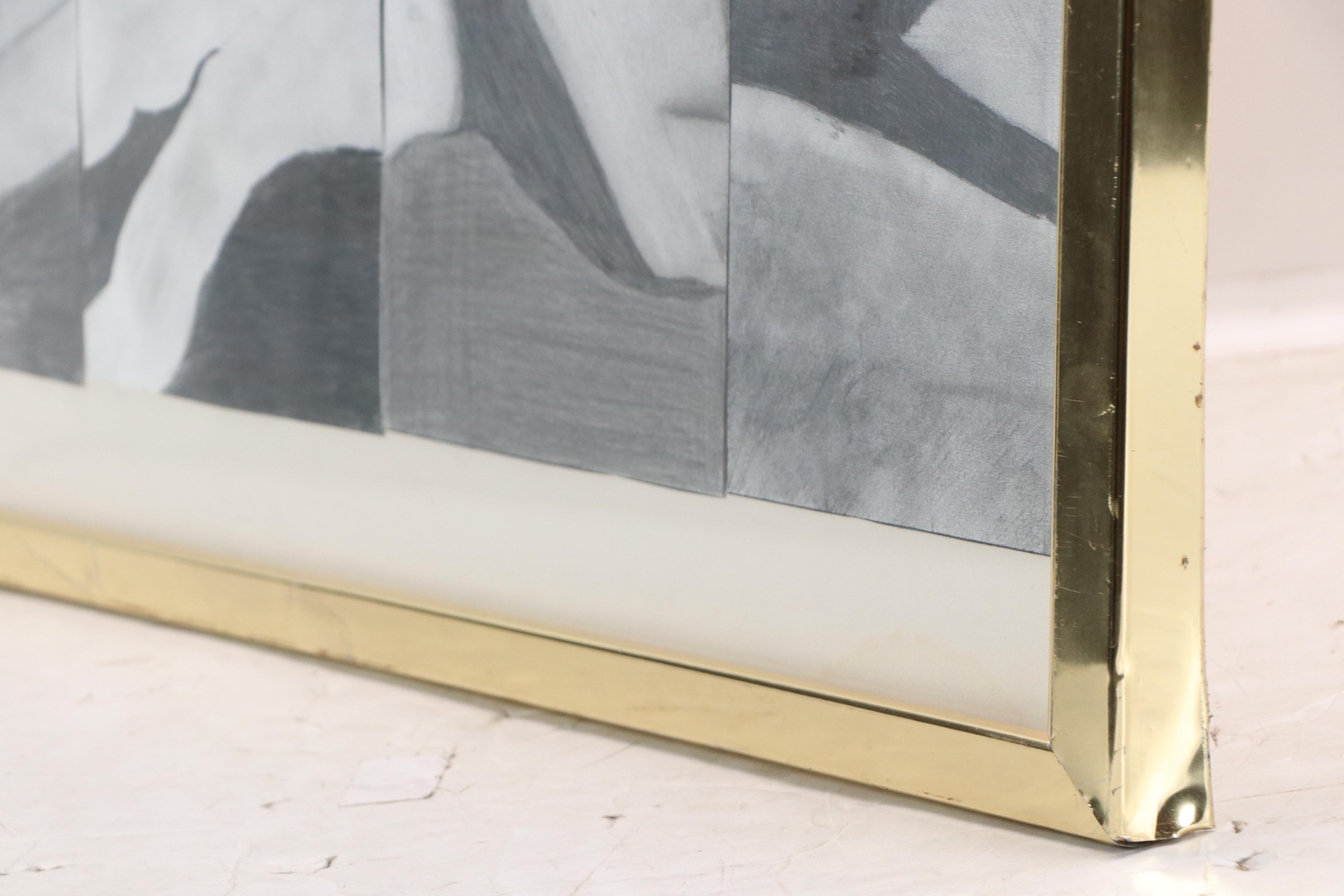 Collaged Graphite Portrait Drawing of Marilyn Monroe