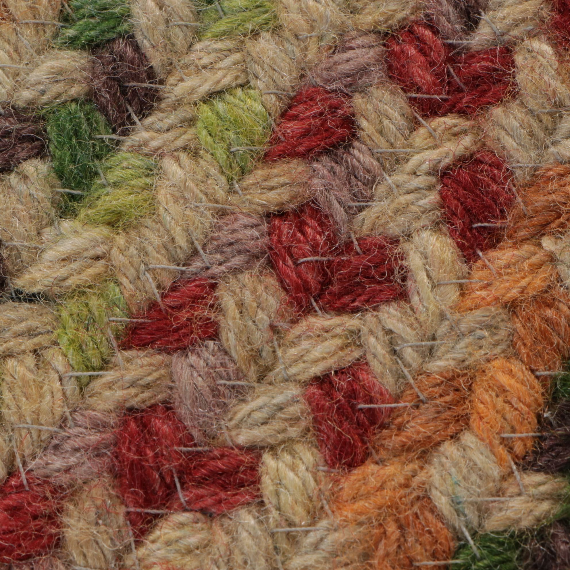 3'10 x 6' Oval Handmade Braided Wool Area Rug