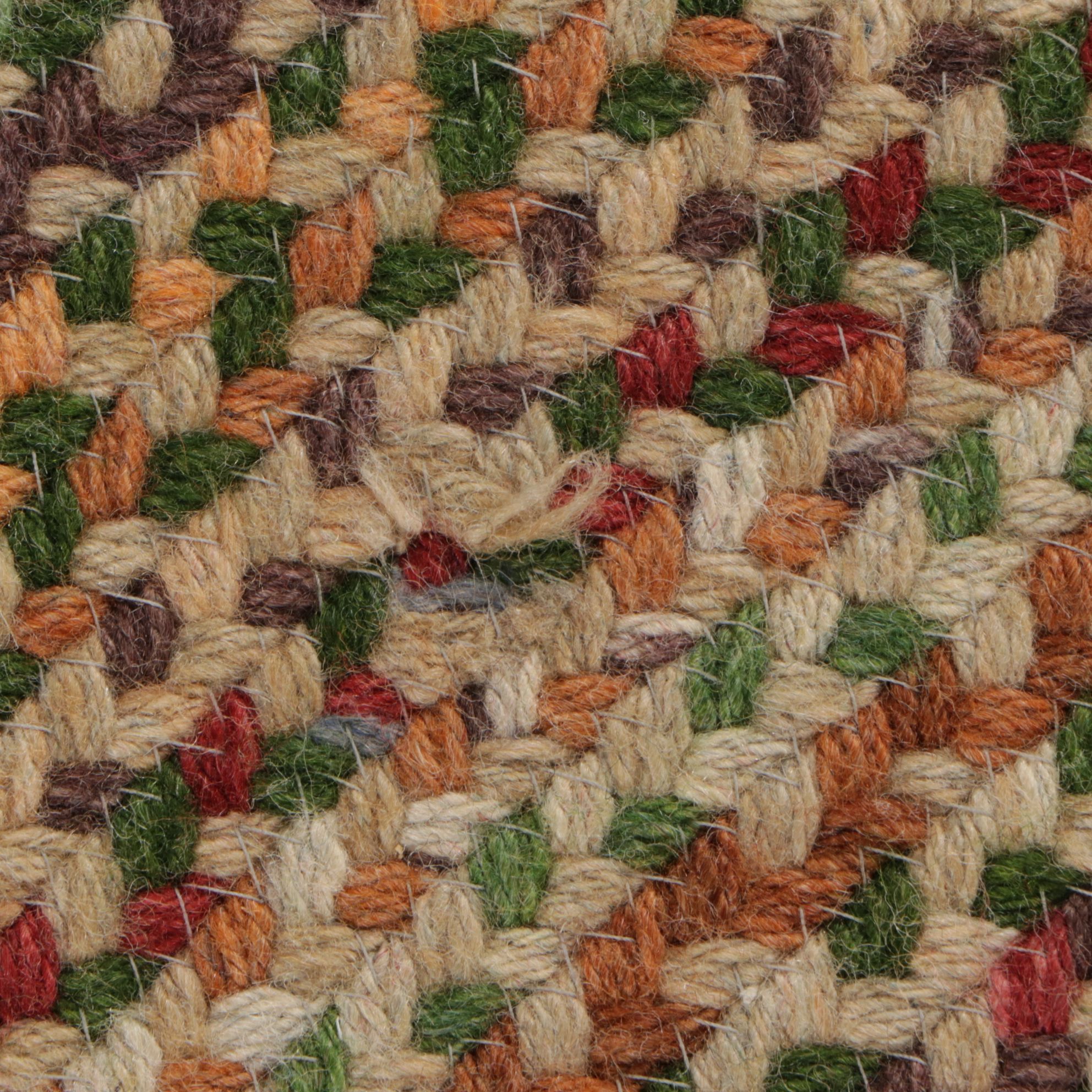 3'10 x 6' Oval Handmade Braided Wool Area Rug