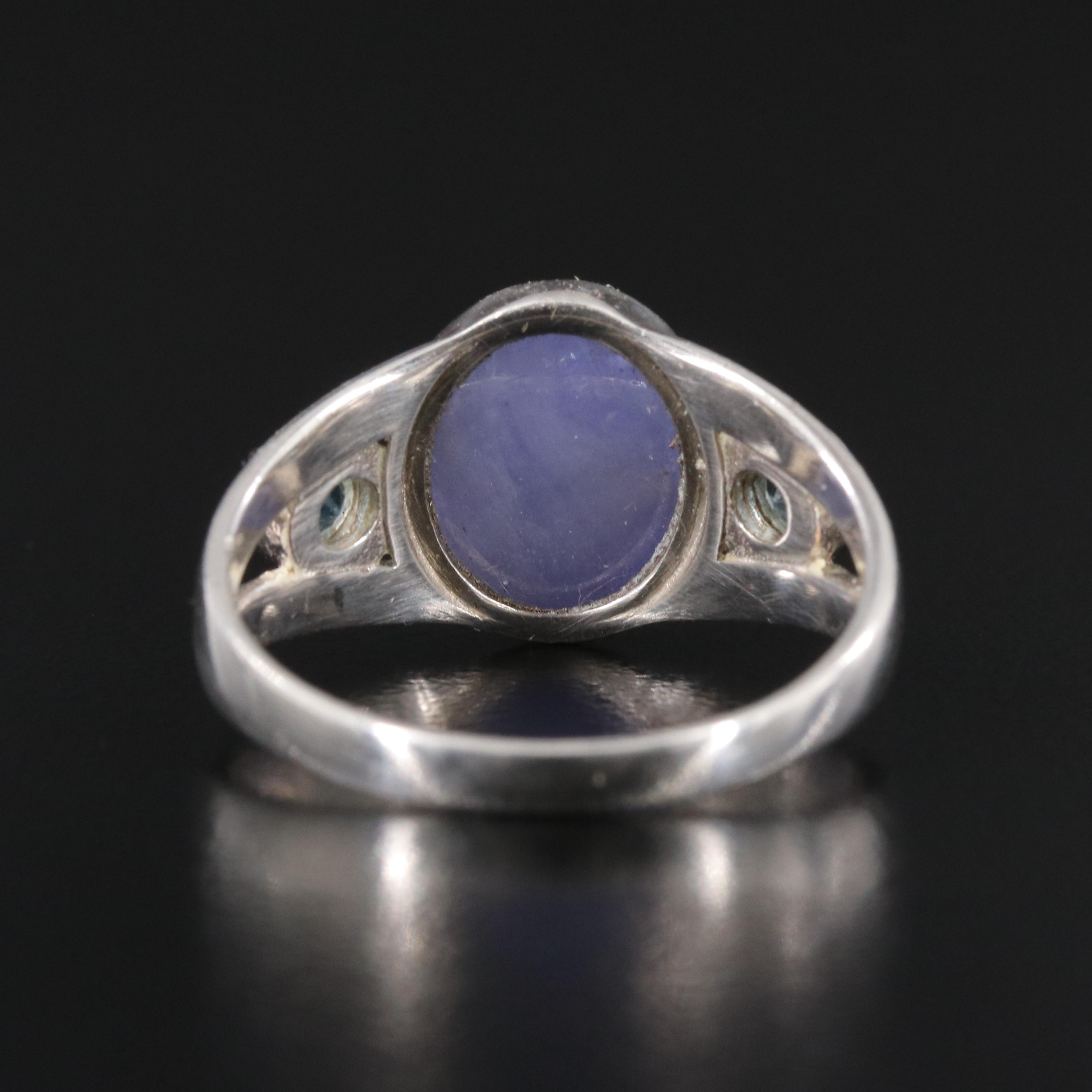 Sterling Tanzanite and Topaz Ring