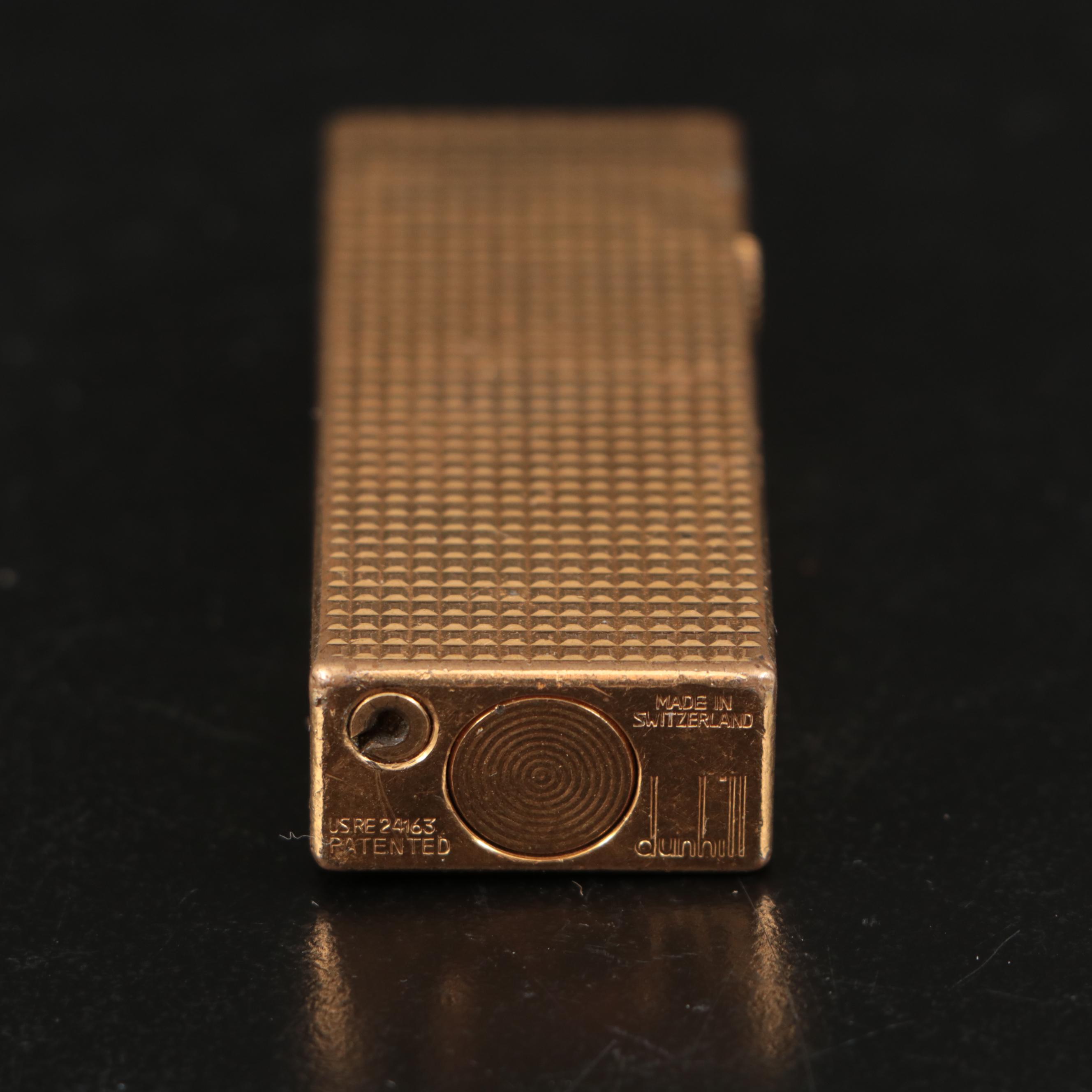 Dunhill Rollagas "Hobnail" Pattern Lighter, c. 1972