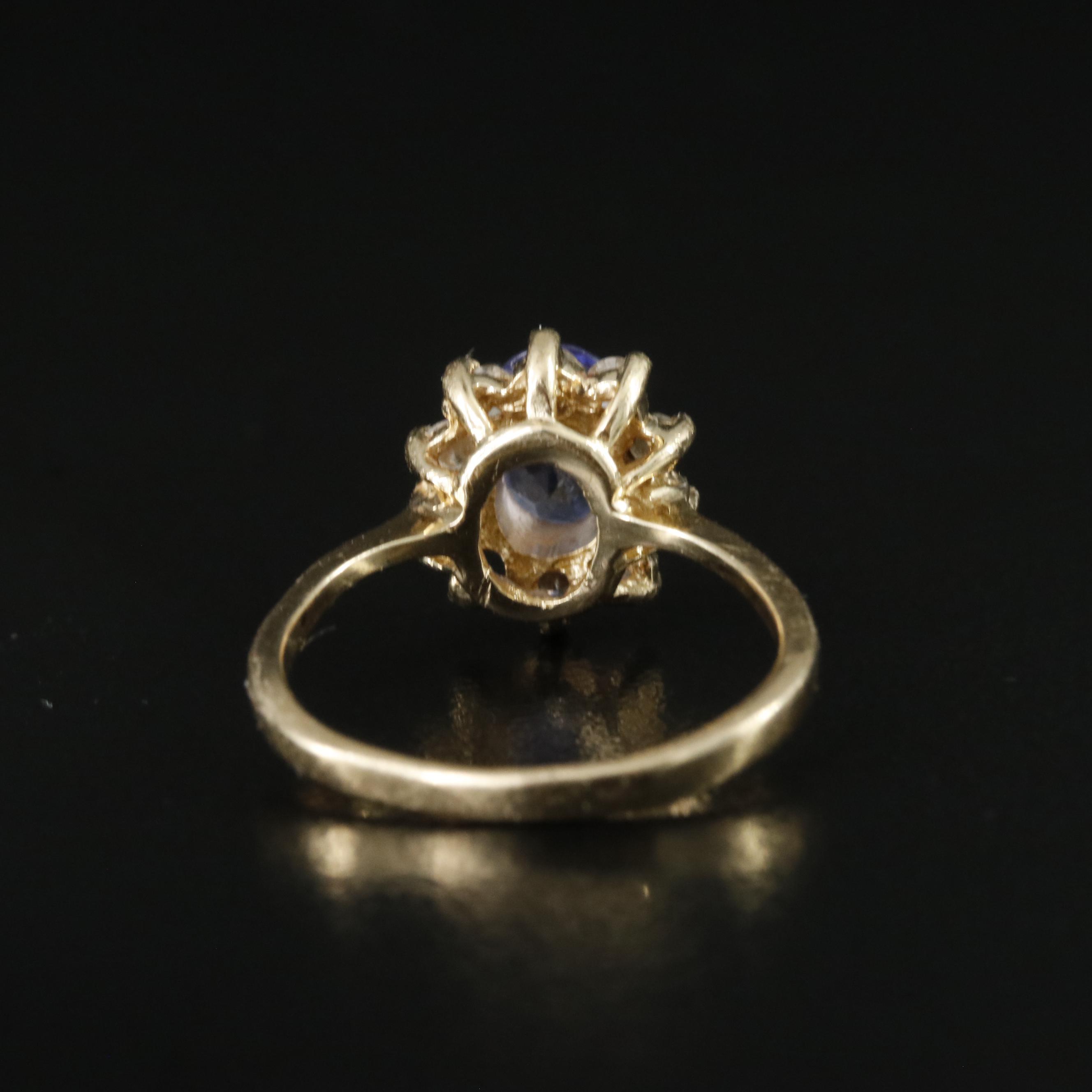 14K Tanzanite and Diamond Ring