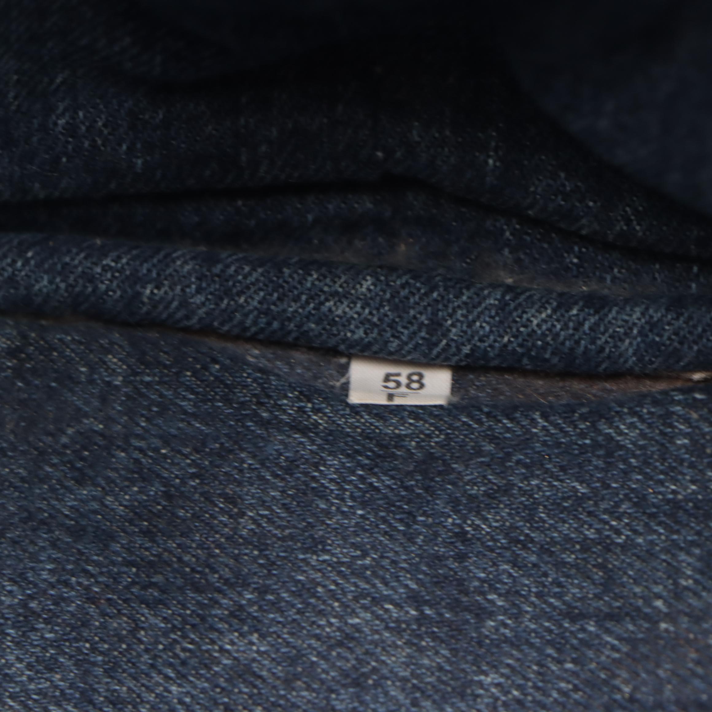 Prada Blue Canapa Logo Denim Tote