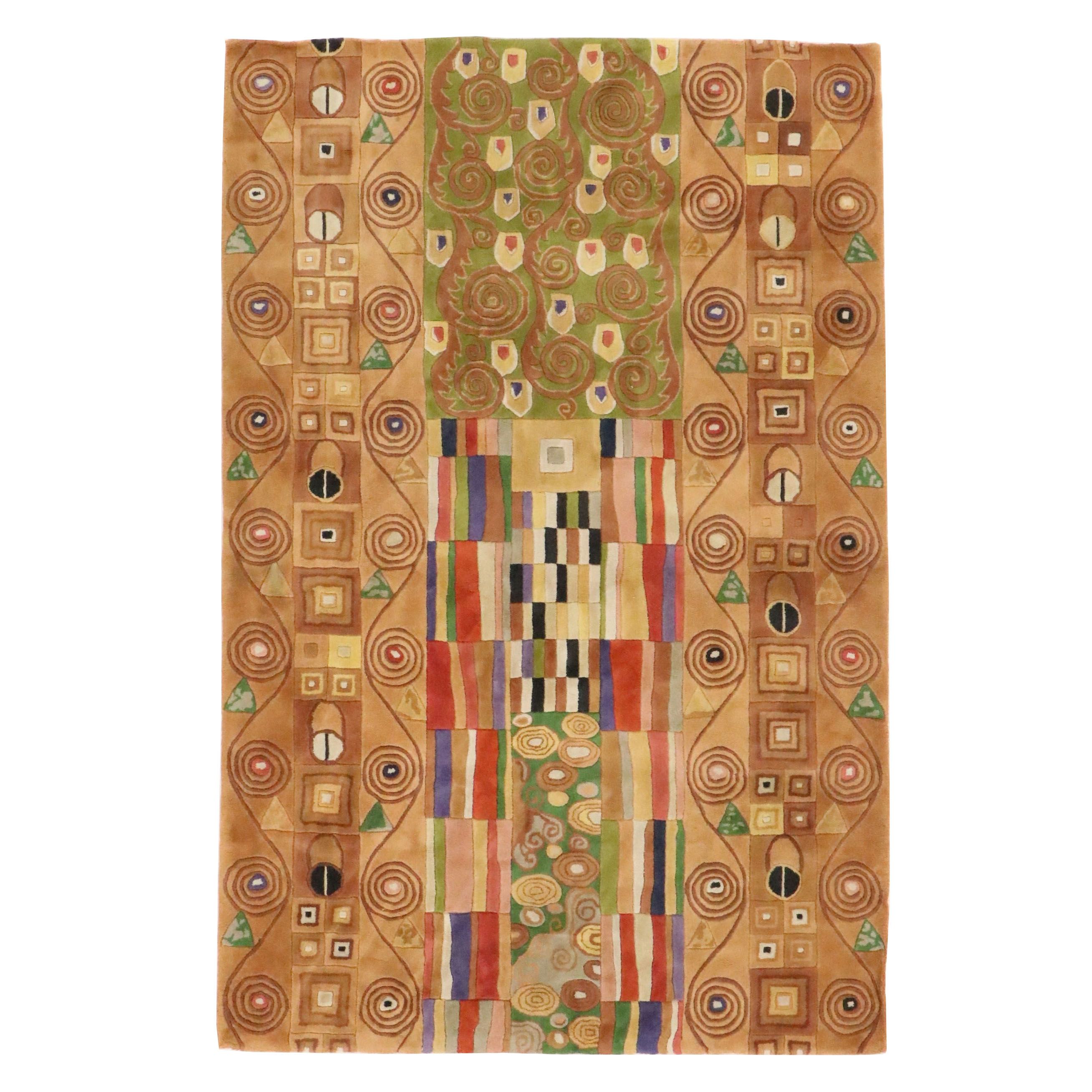 5'3 x 8'1 Hand-Tufted The Rug Gallery Contemporary Klimt Pattern Area Rug