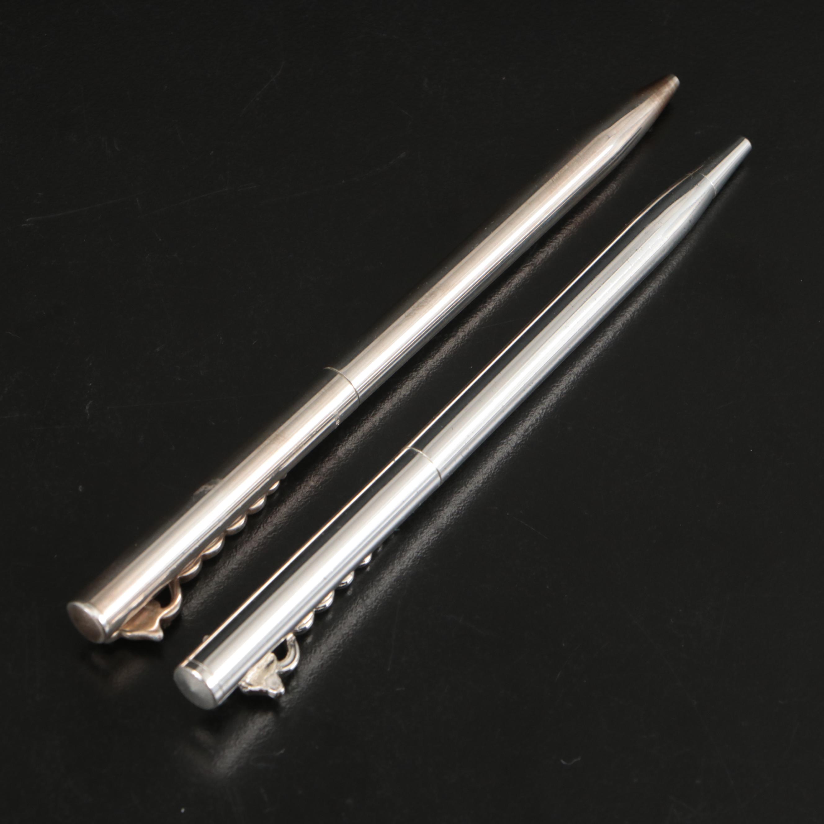 Tiffany & Co. Sterling with Other Caduceus Ballpoint Pens with Key Ring