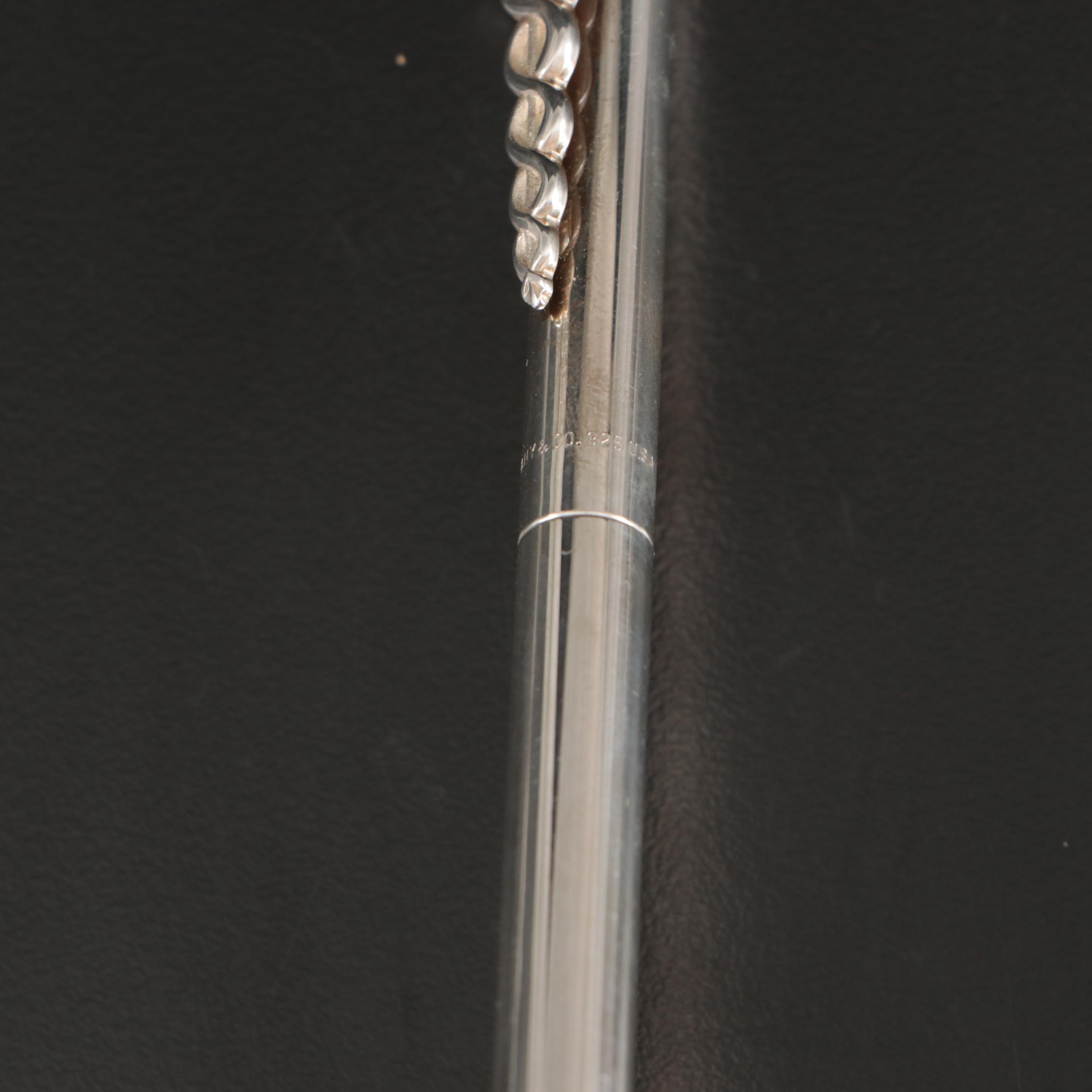 Tiffany & Co. Sterling with Other Caduceus Ballpoint Pens with Key Ring