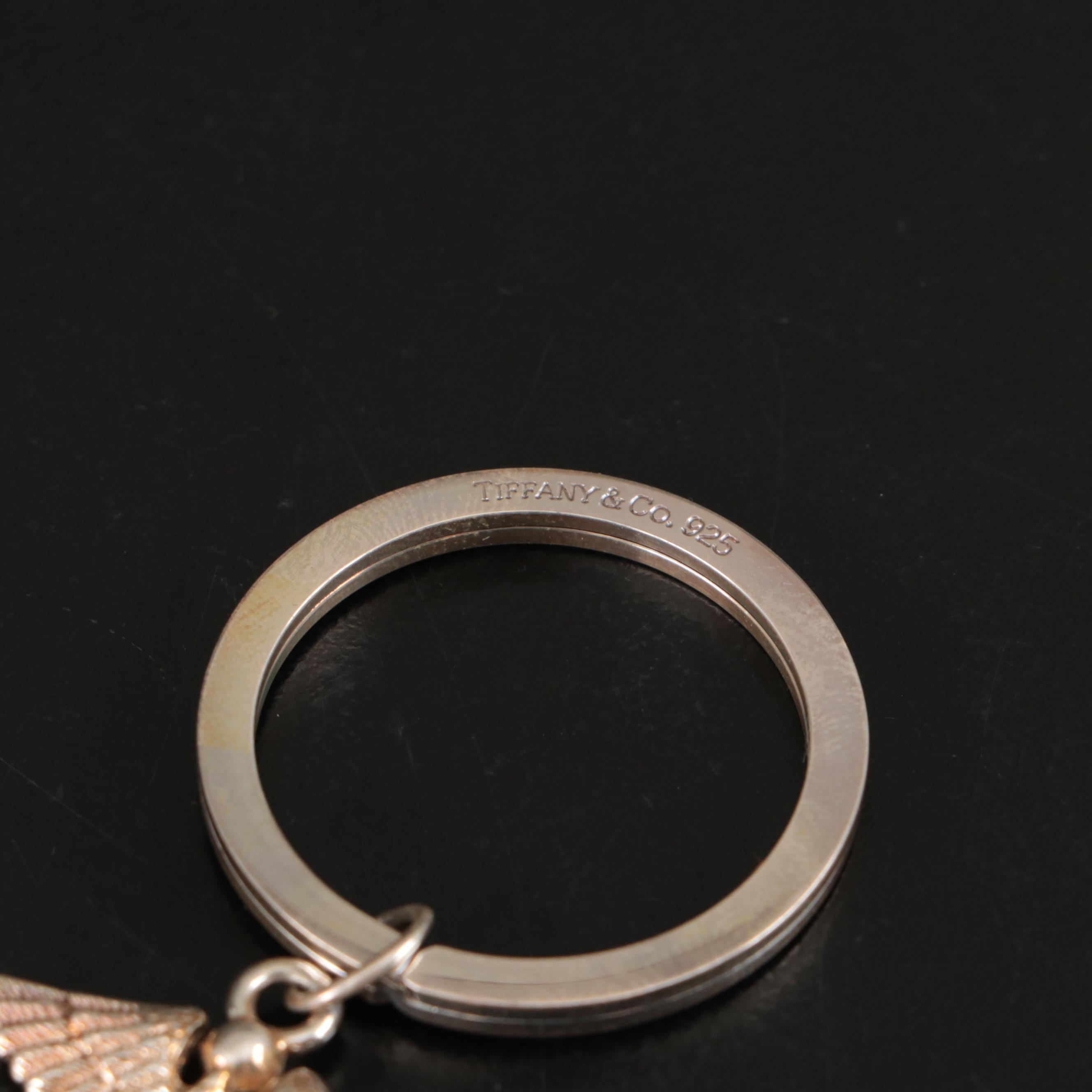 Tiffany & Co. Sterling with Other Caduceus Ballpoint Pens with Key Ring