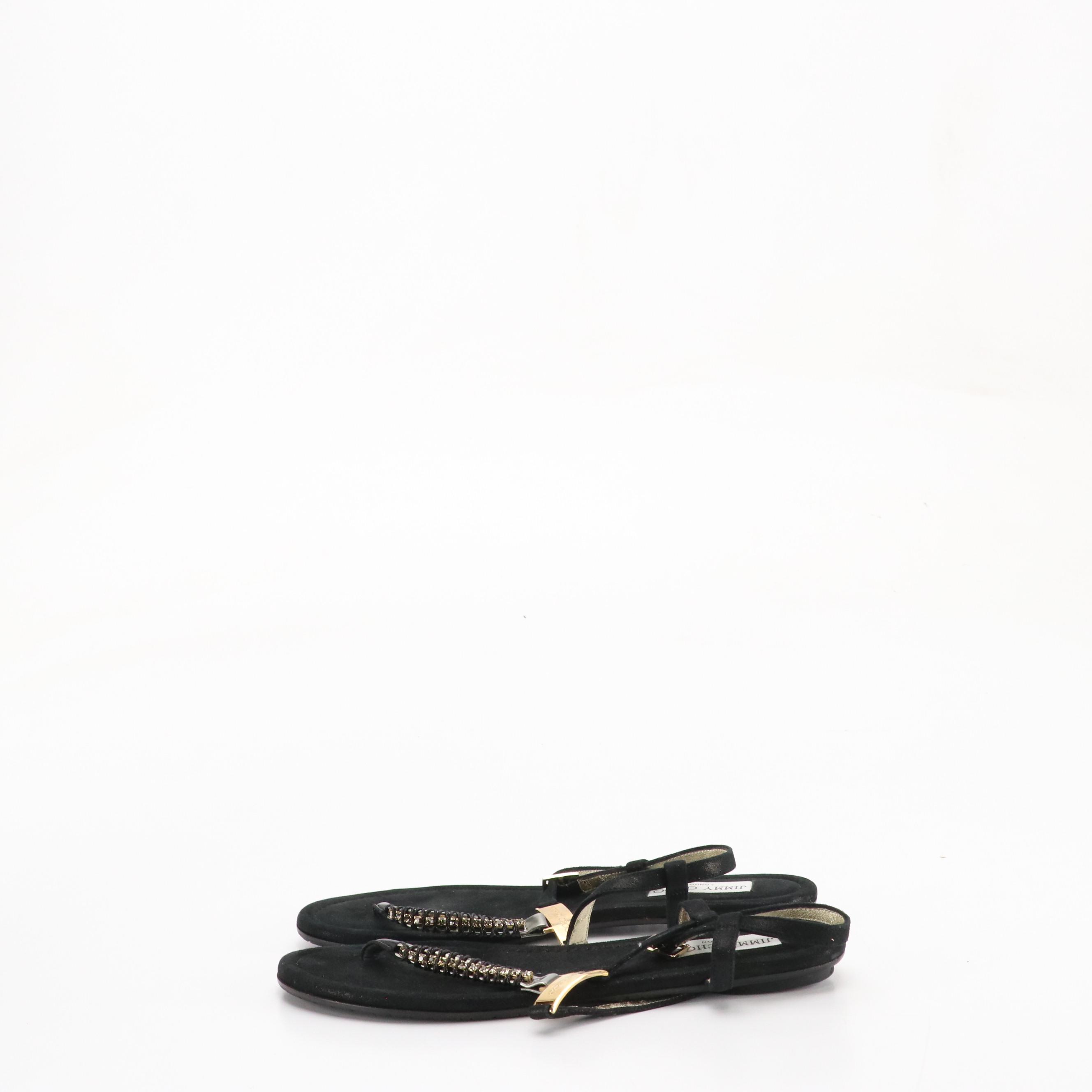 Jimmy Choo Embellished Sandals, Aldo Silver Ballet Flats, Tory Burch Sandals