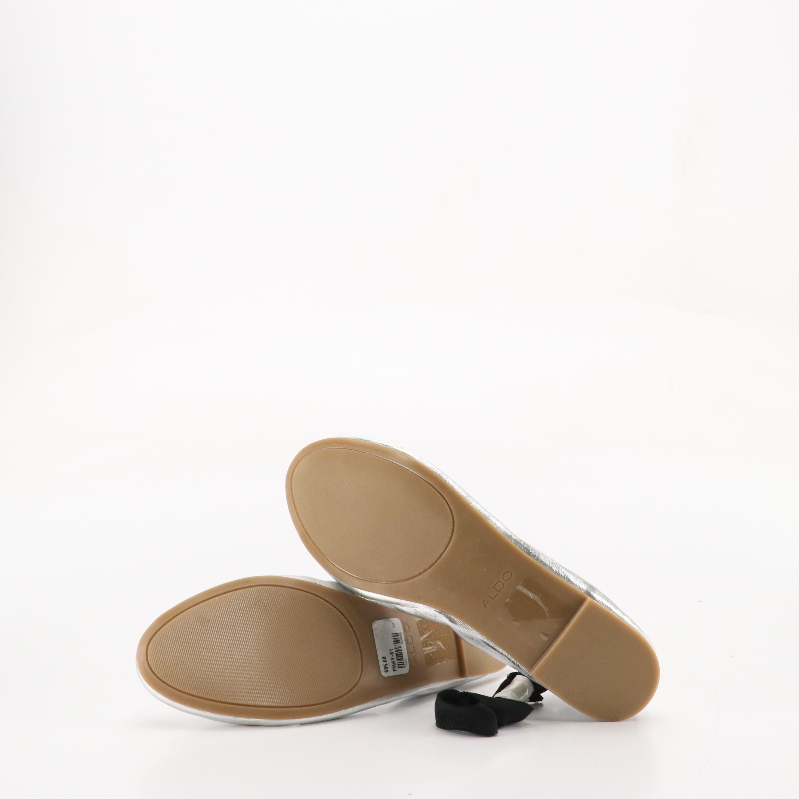 Jimmy Choo Embellished Sandals, Aldo Silver Ballet Flats, Tory Burch Sandals