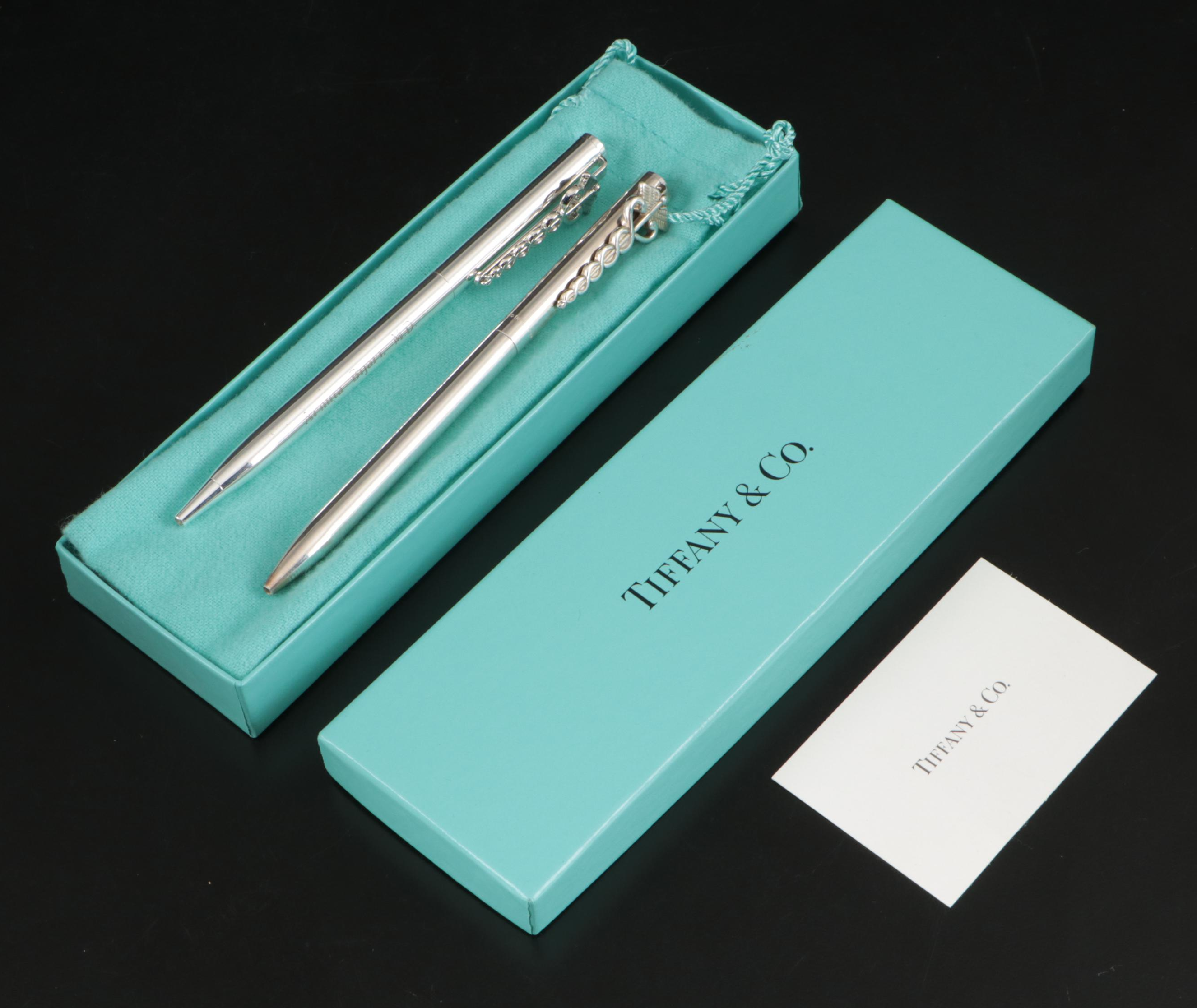 Tiffany & Co. Sterling with Other Caduceus Ballpoint Pens with Key Ring