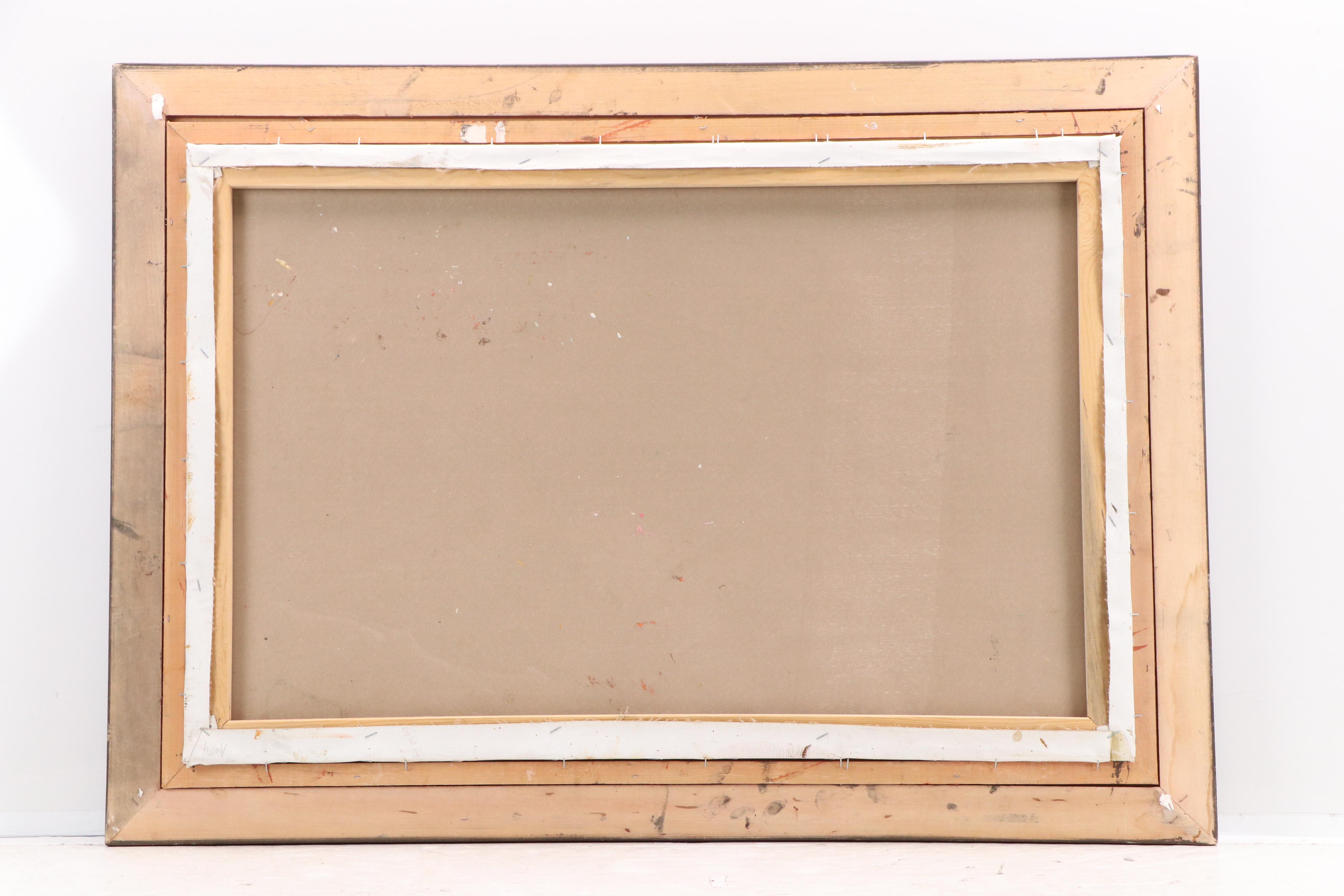 S. Weston Acrylic Painting of Still Life With Indigenous Pottery