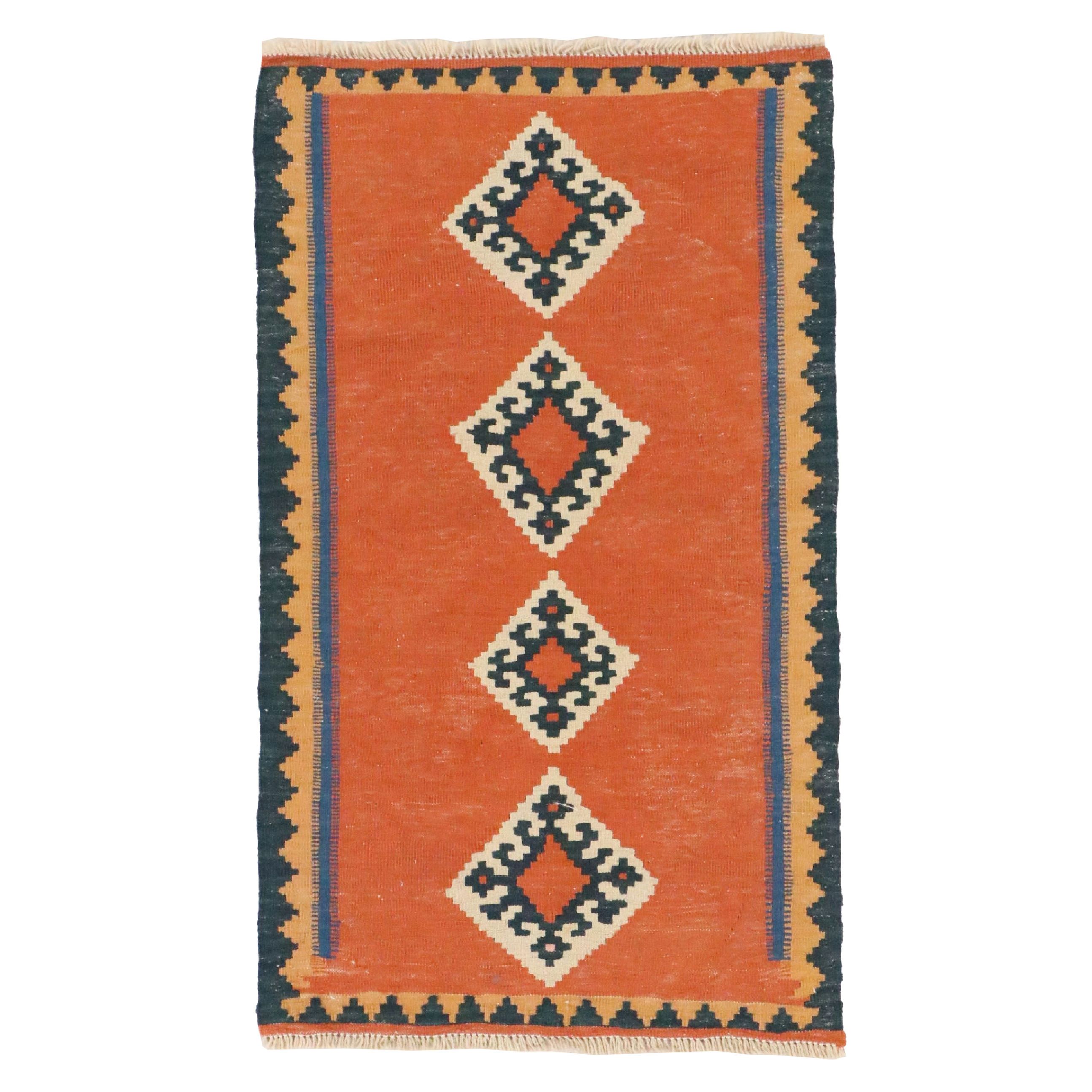 2'3 x 3'11 Handwoven Turkish Kilim Accent Rug