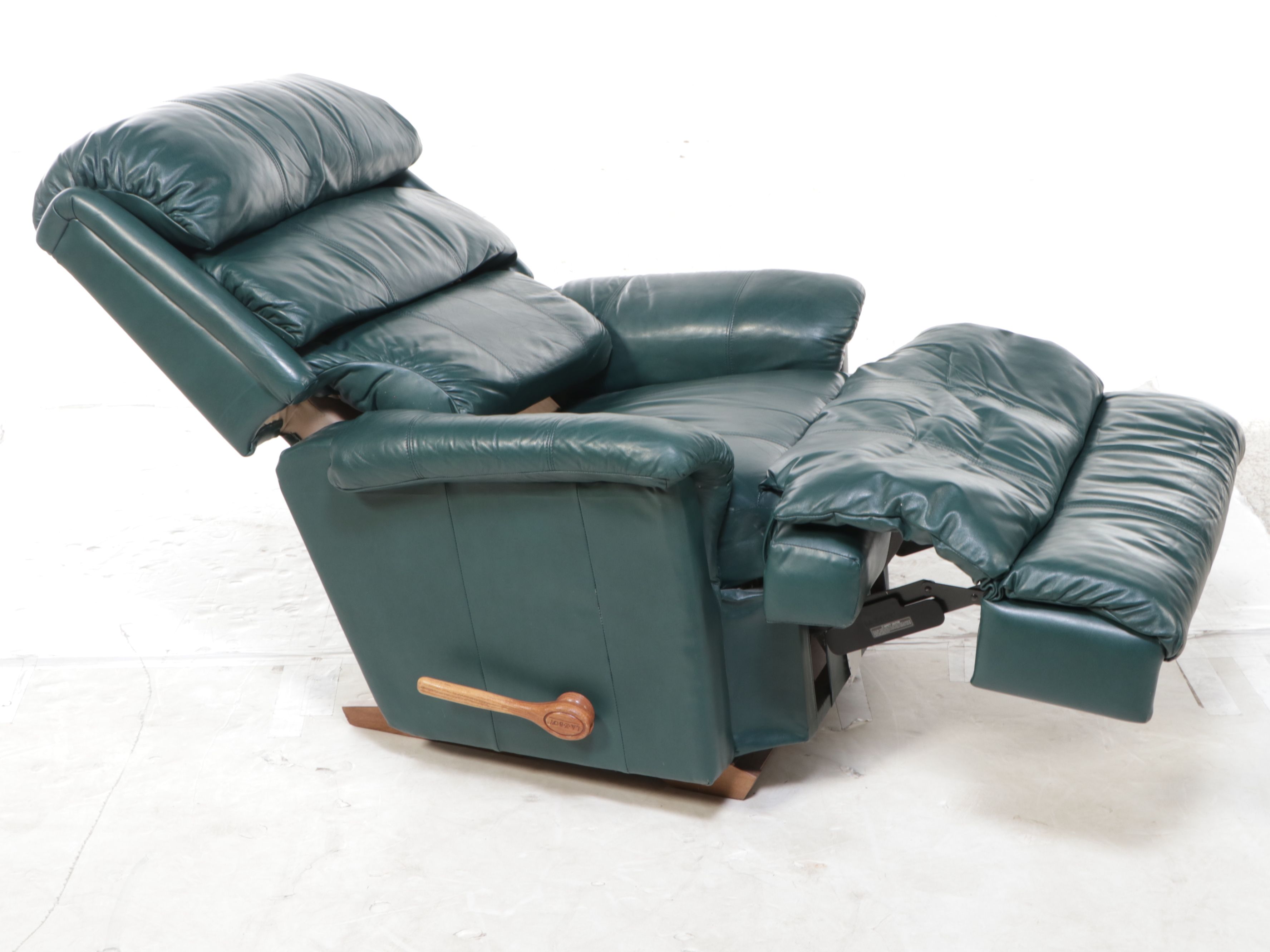 La-Z-Boy Forest Green Leather Recliner