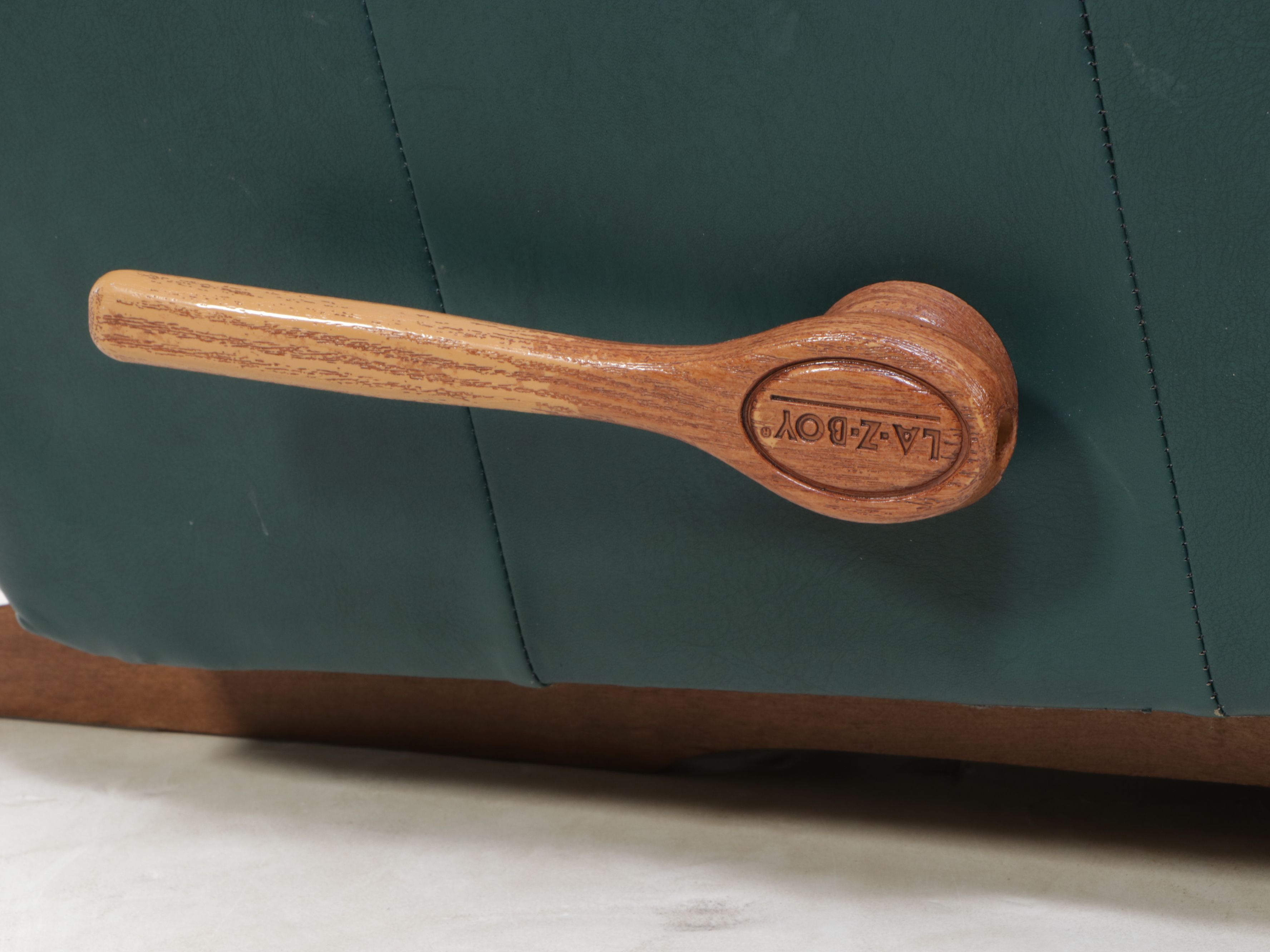 La-Z-Boy Forest Green Leather Recliner