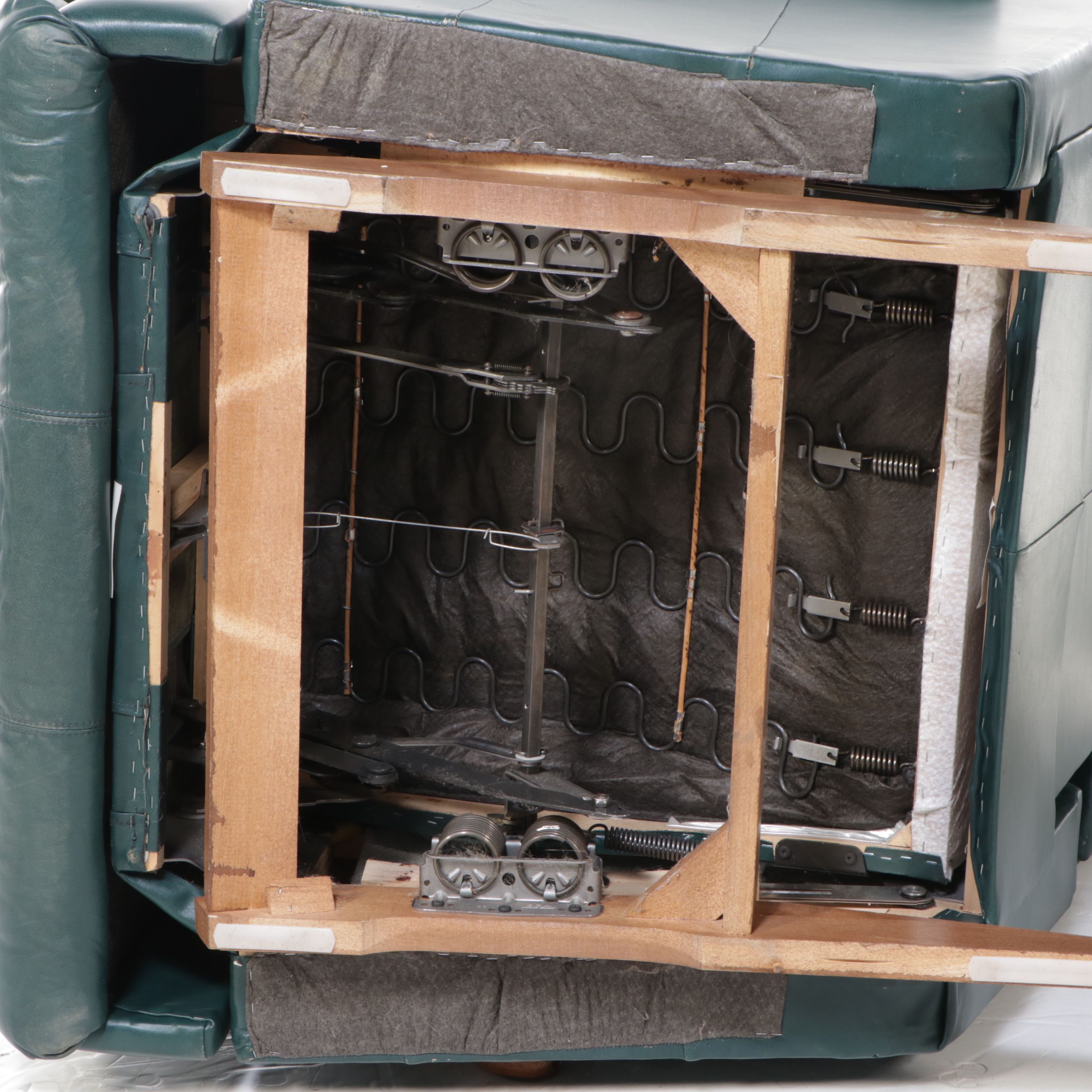 La-Z-Boy Forest Green Leather Recliner