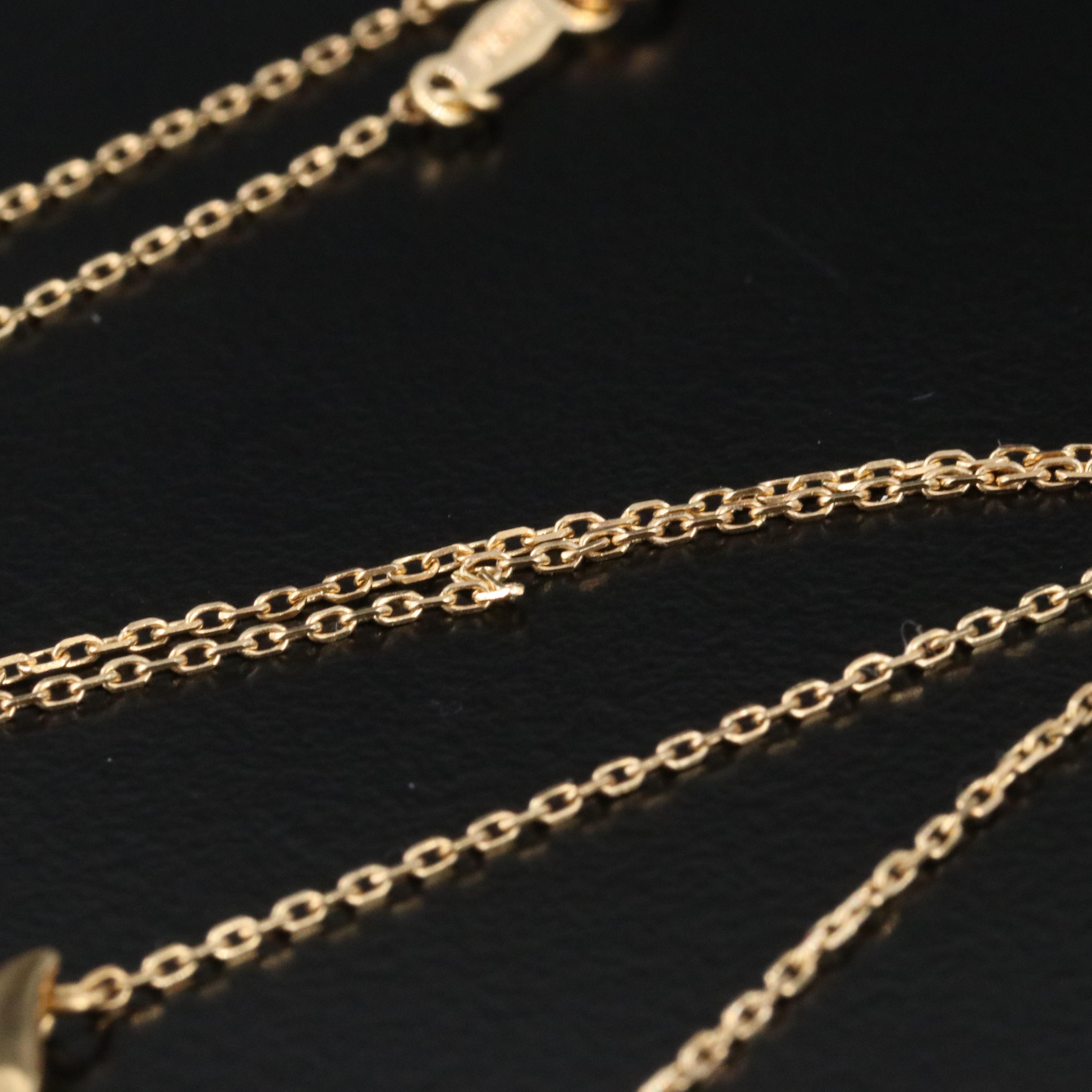 Mikimoto 18K Pearl Drop Chevron Necklace