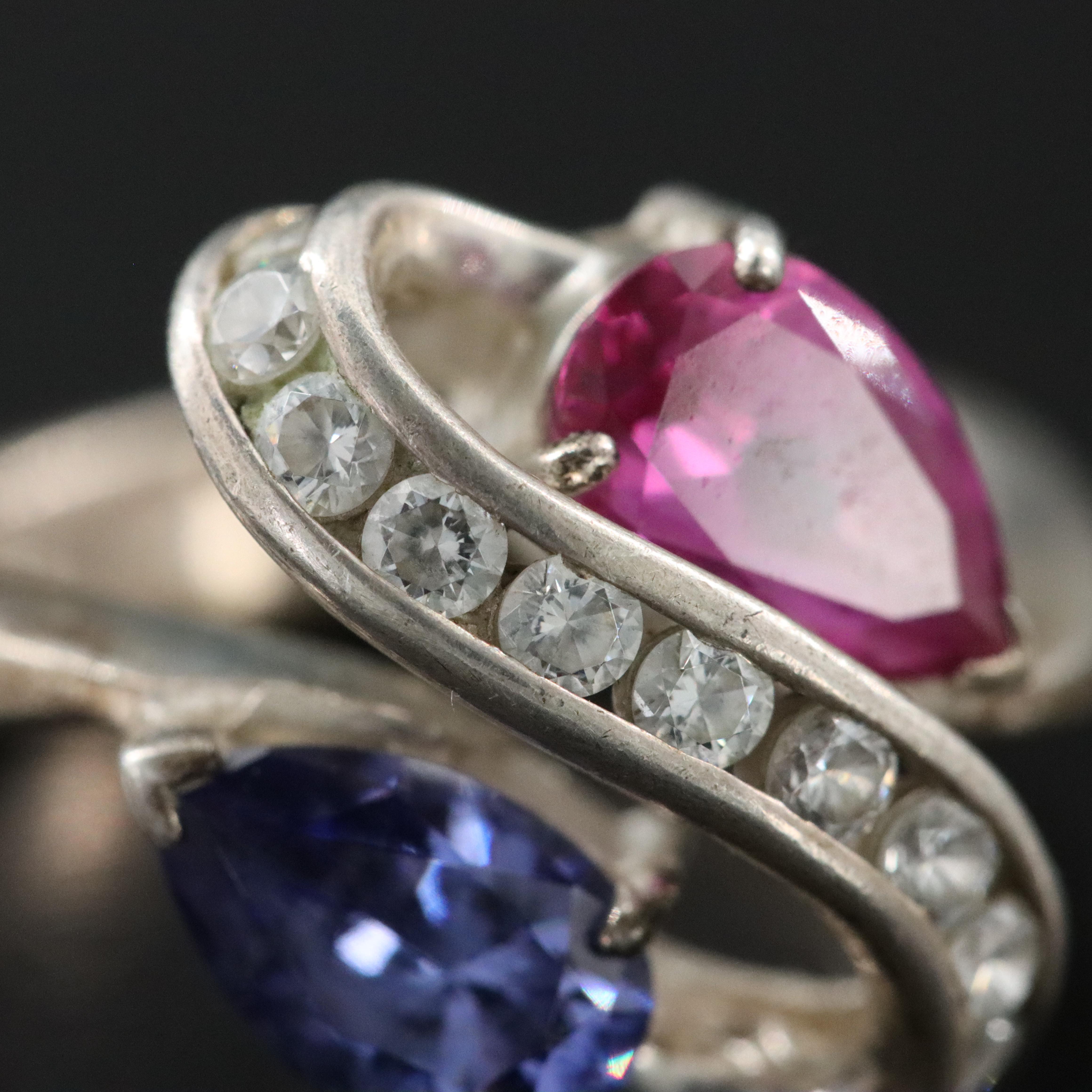 Sterling Ruby and CZ Ring