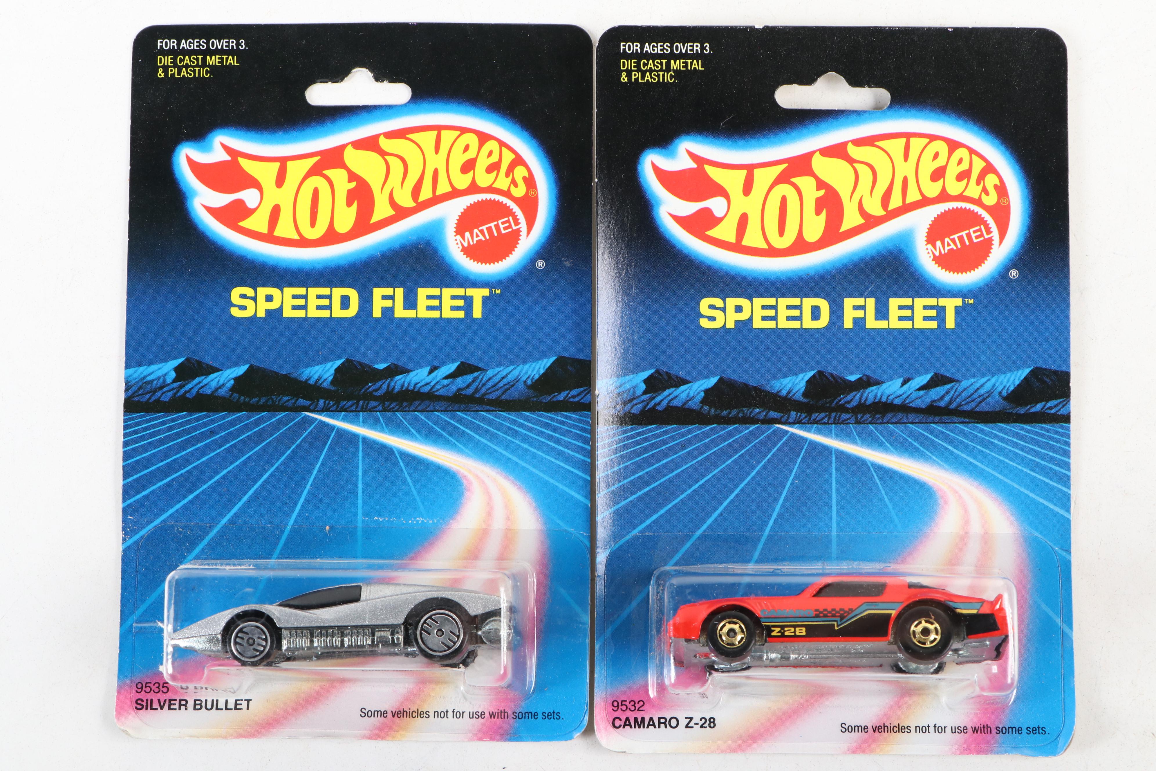 Mattel Hot Wheels "Speed Fleet" Diecast Vehicles, 1980s