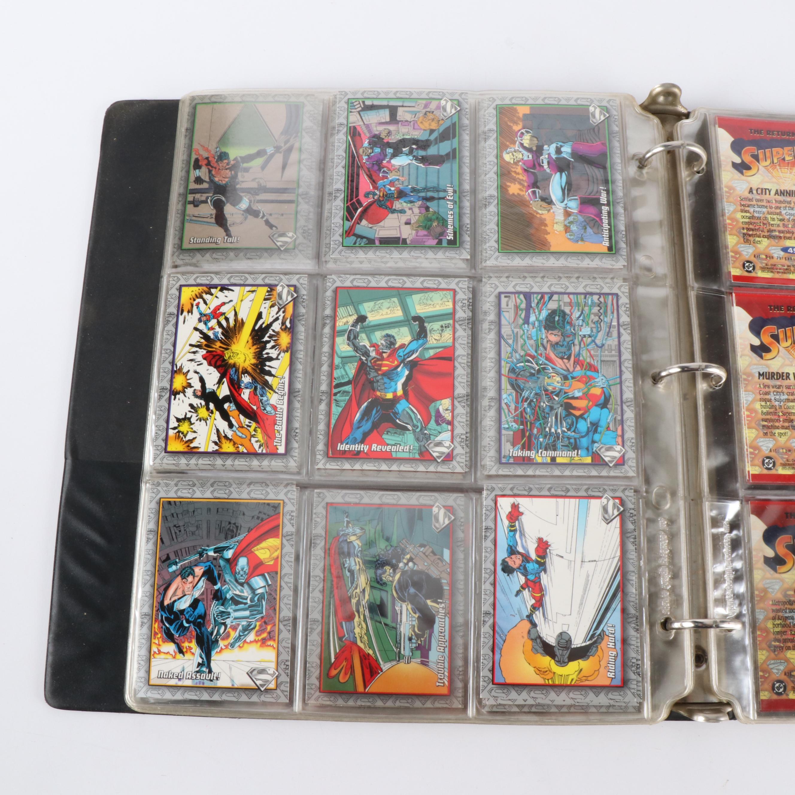 Marvel and DC Trading Cards Featuring "Deadpool", "X-Men", and More, 1990s