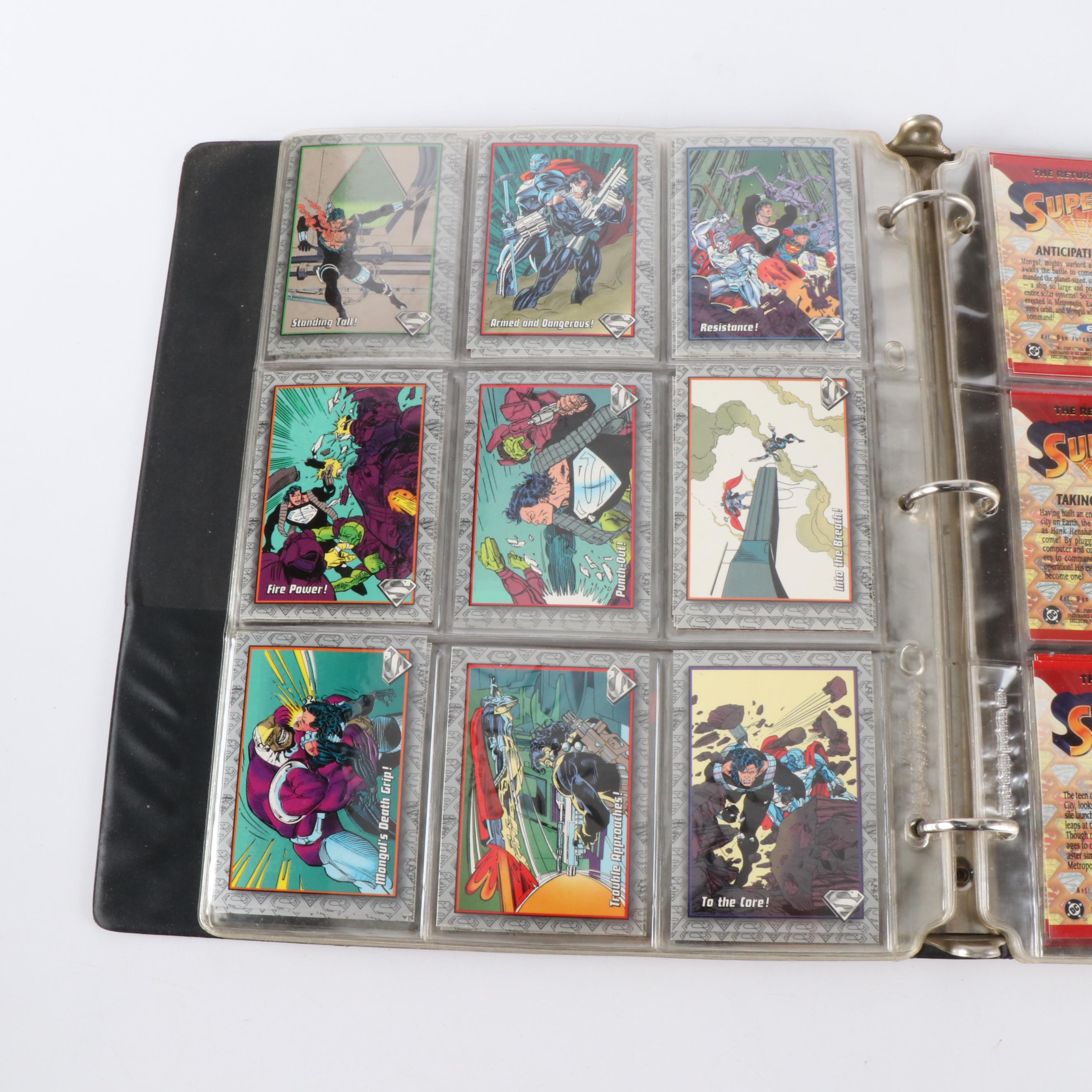 Marvel and DC Trading Cards Featuring "Deadpool", "X-Men", and More, 1990s