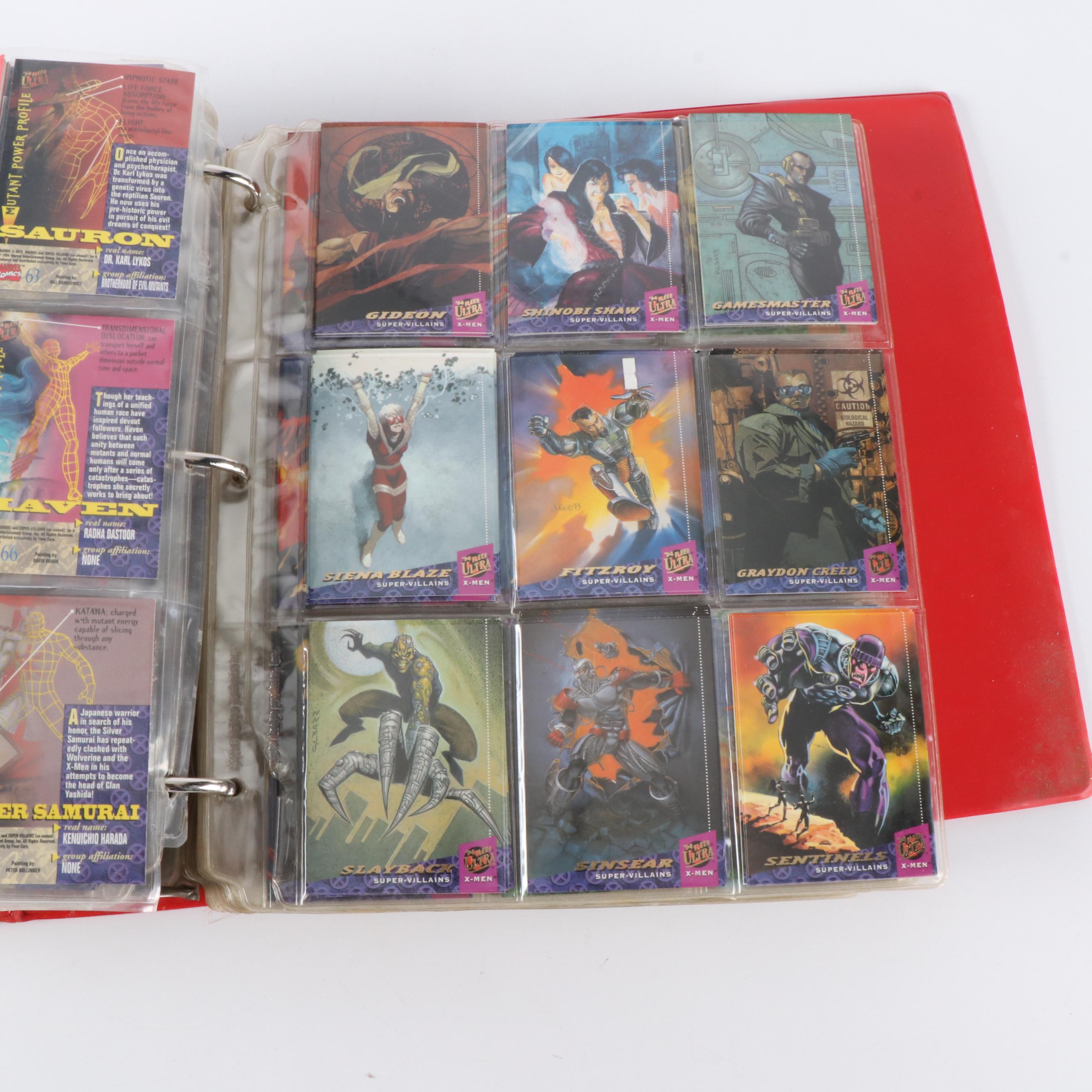 Marvel and DC Trading Cards Featuring "Deadpool", "X-Men", and More, 1990s