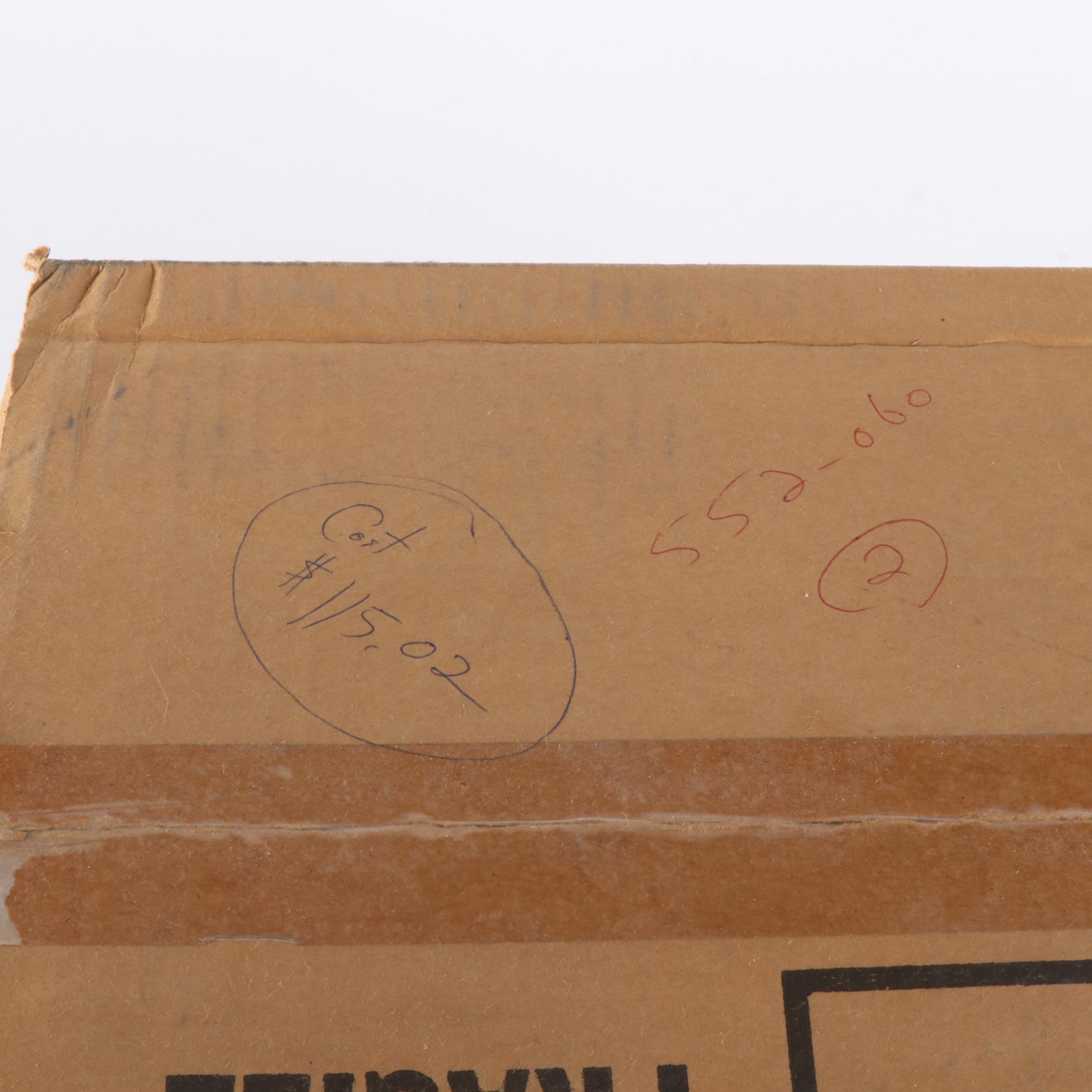 Sealed 1988 Donruss Baseball Card Counter Display Case with Sealed Wax Packs