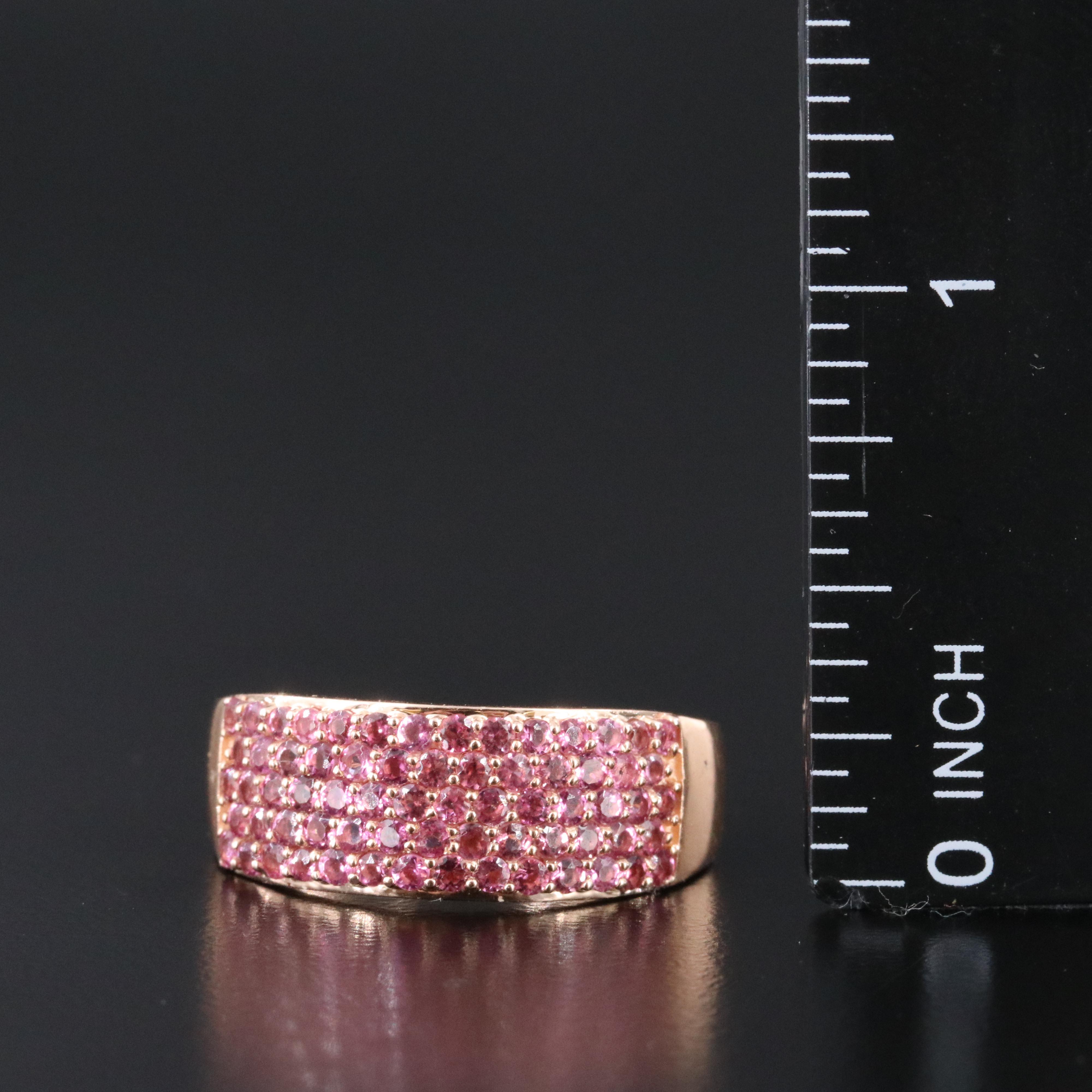 14K Rose Gold Pink Tourmaline Ring