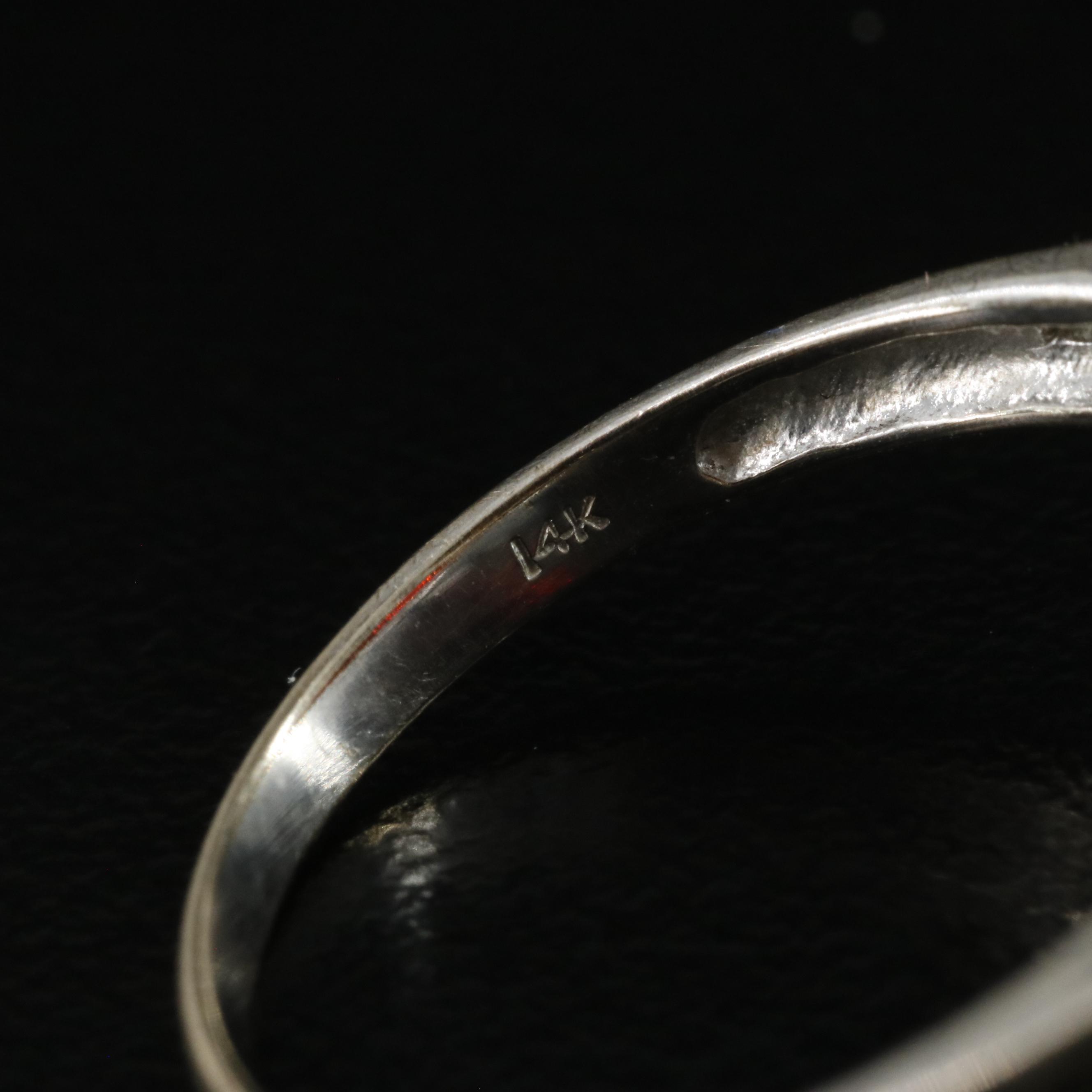 14K Garnet and Diamond Ring