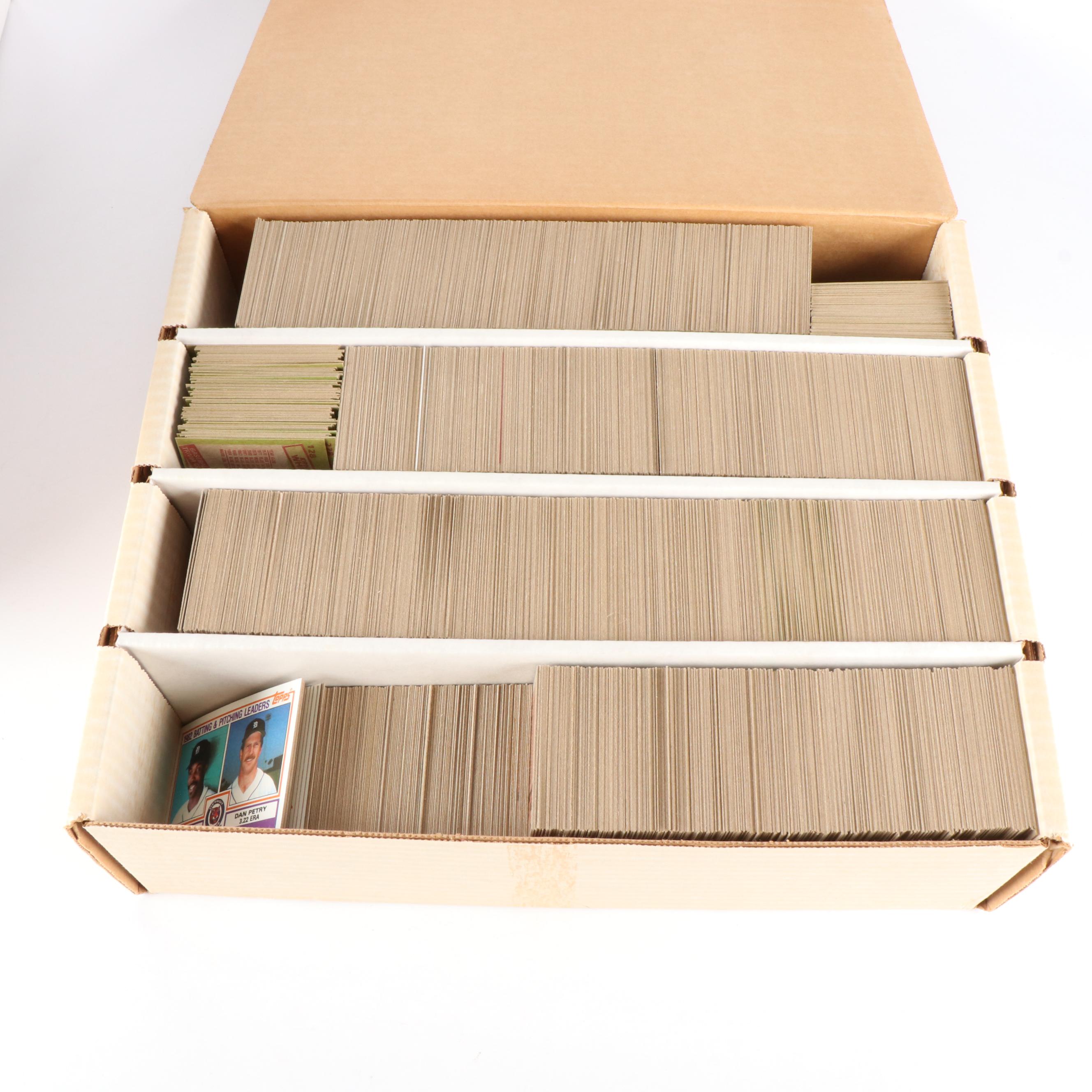 Topps Baseball Cards Featuring Nolan Ryan, Ryne Sandberg, and More, 1983-1985