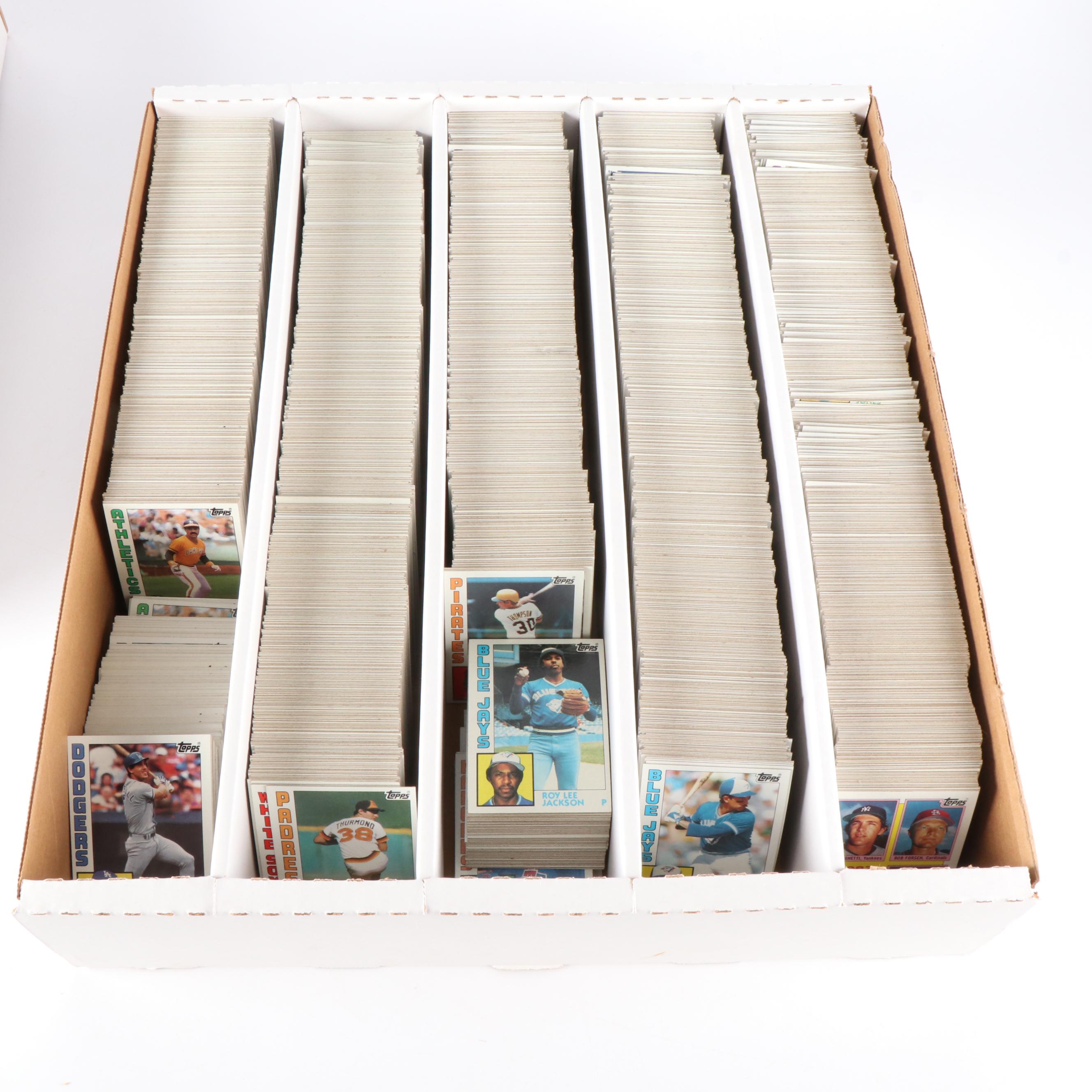 Topps Baseball Cards Featuring Nolan Ryan, Ryne Sandberg, and More, 1983-1985