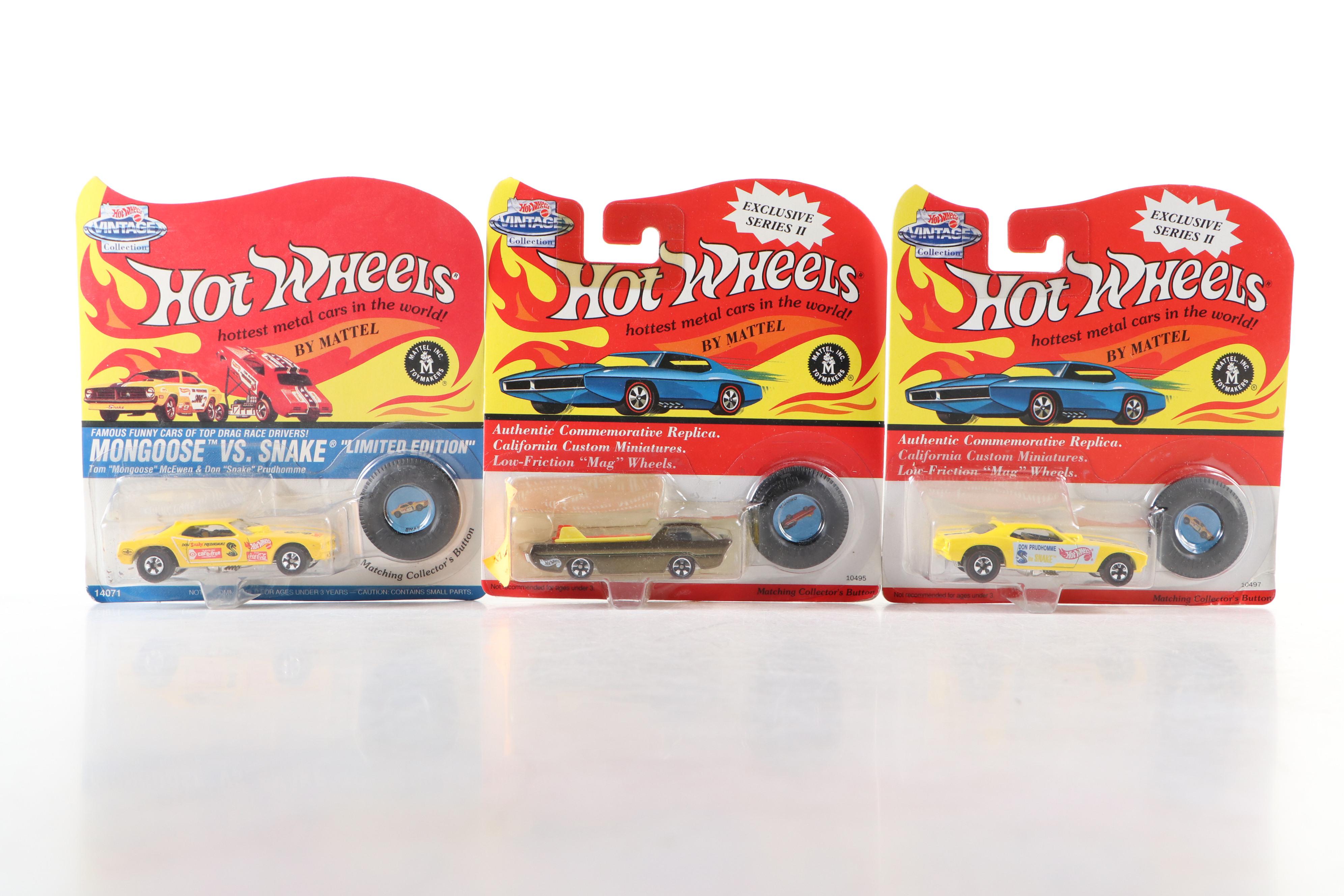 Mattel Hot Wheels Vintage Collection Diecast Vehicles, 1990s