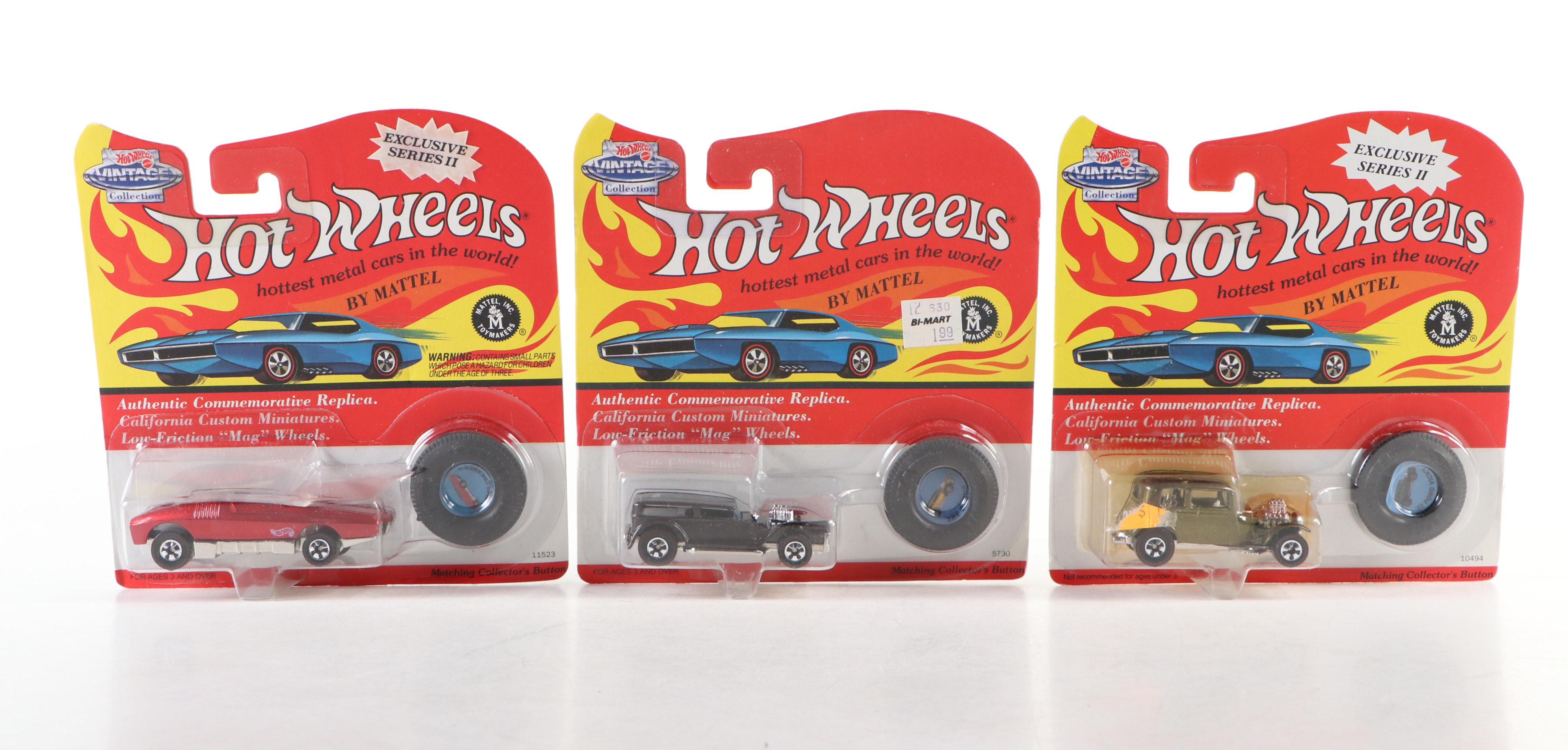 Mattel Hot Wheels Vintage Collection Diecast Vehicles, 1990s