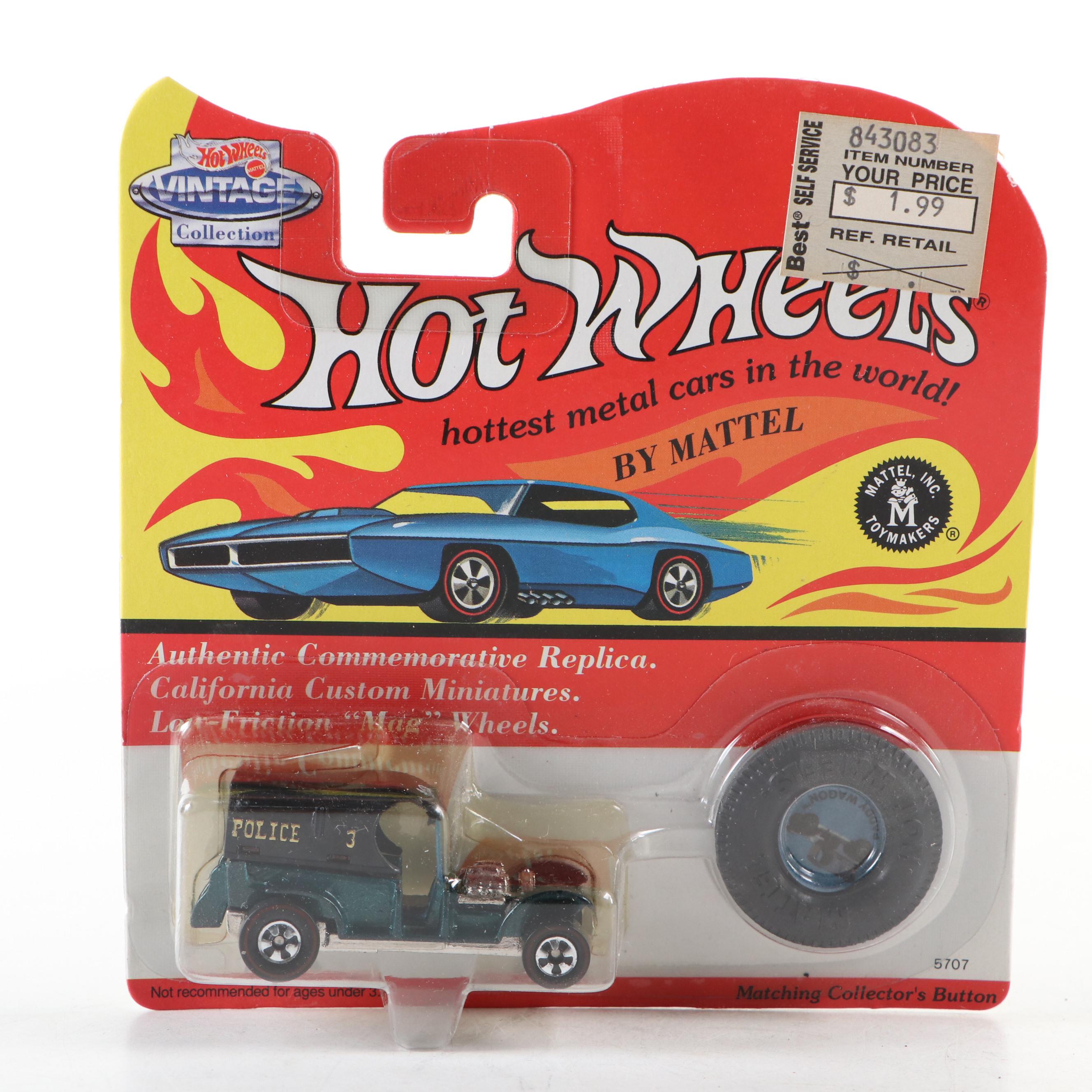 Mattel Hot Wheels Vintage Collection Diecast Vehicles, 1990s