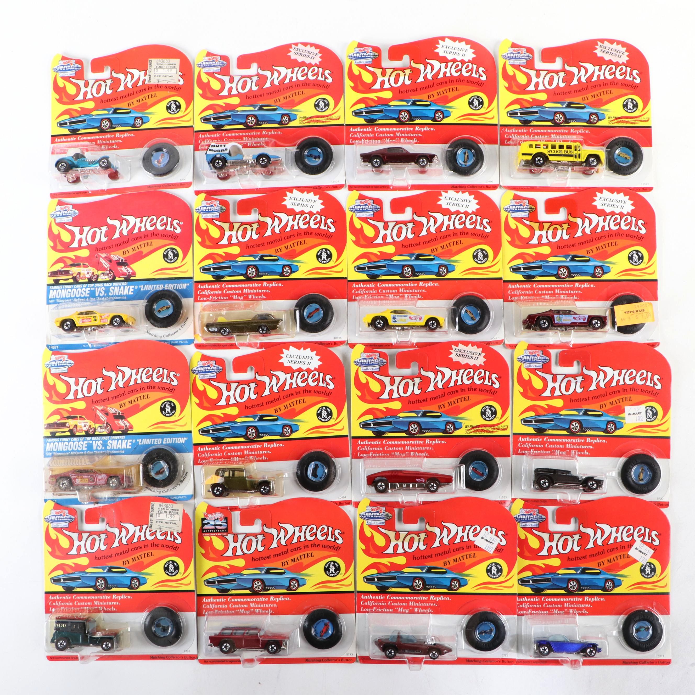 Mattel Hot Wheels Vintage Collection Diecast Vehicles, 1990s