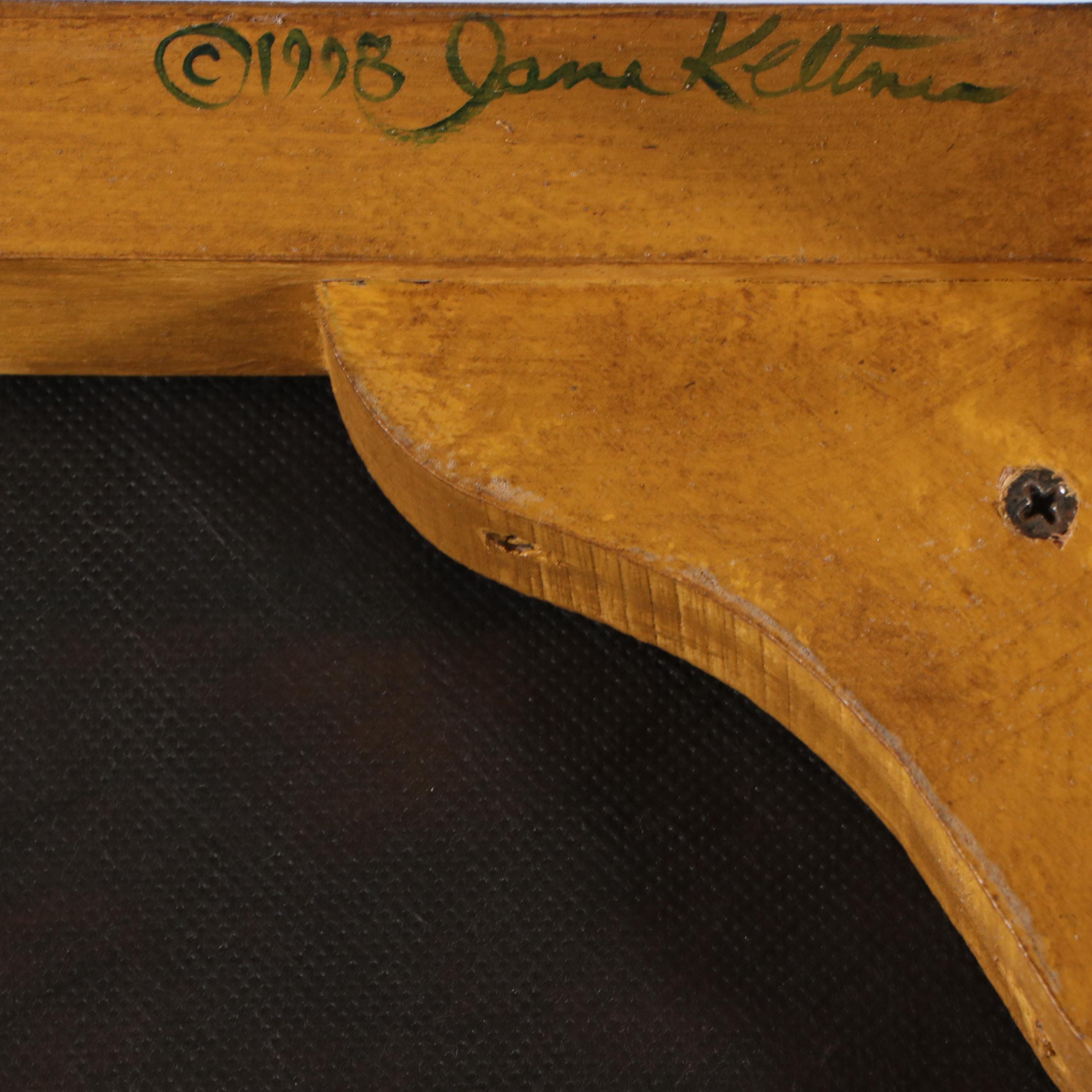 Hand-Painted Regency Style Armchair signed Jane Keltner, 1998